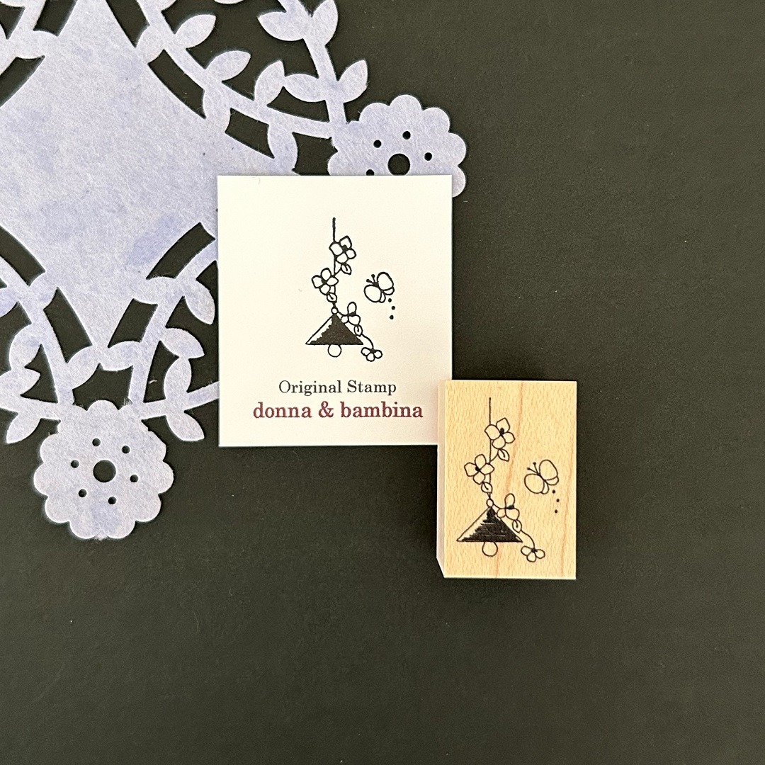 "Flowers and lighting" - donna&bambina - Japanischer Stempel