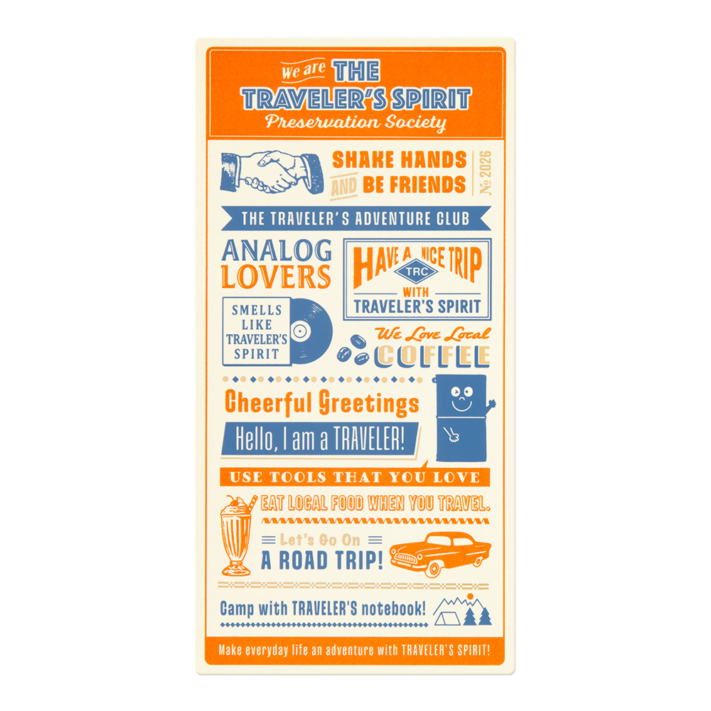 2026 Plastic Sheet "The Traveler's Spirit" - Regular 2026 Plastic Sheet "The Traveler's Spirit" - Regular