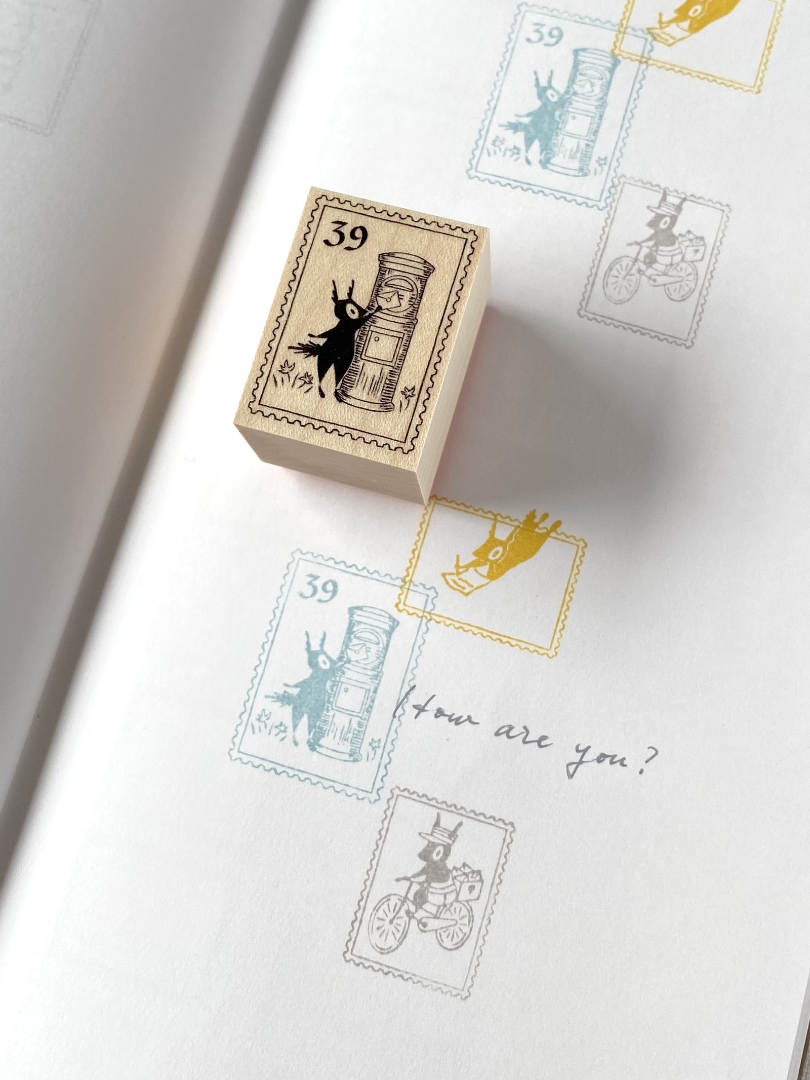 Eichhörnchen Briefmarke - Japanischer Stempel