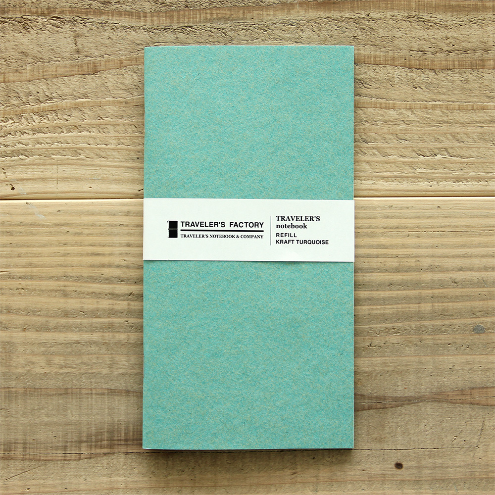 Kraftpapier "Türkis" - TRAVELER'S FACTORY Notebook Refill Regular