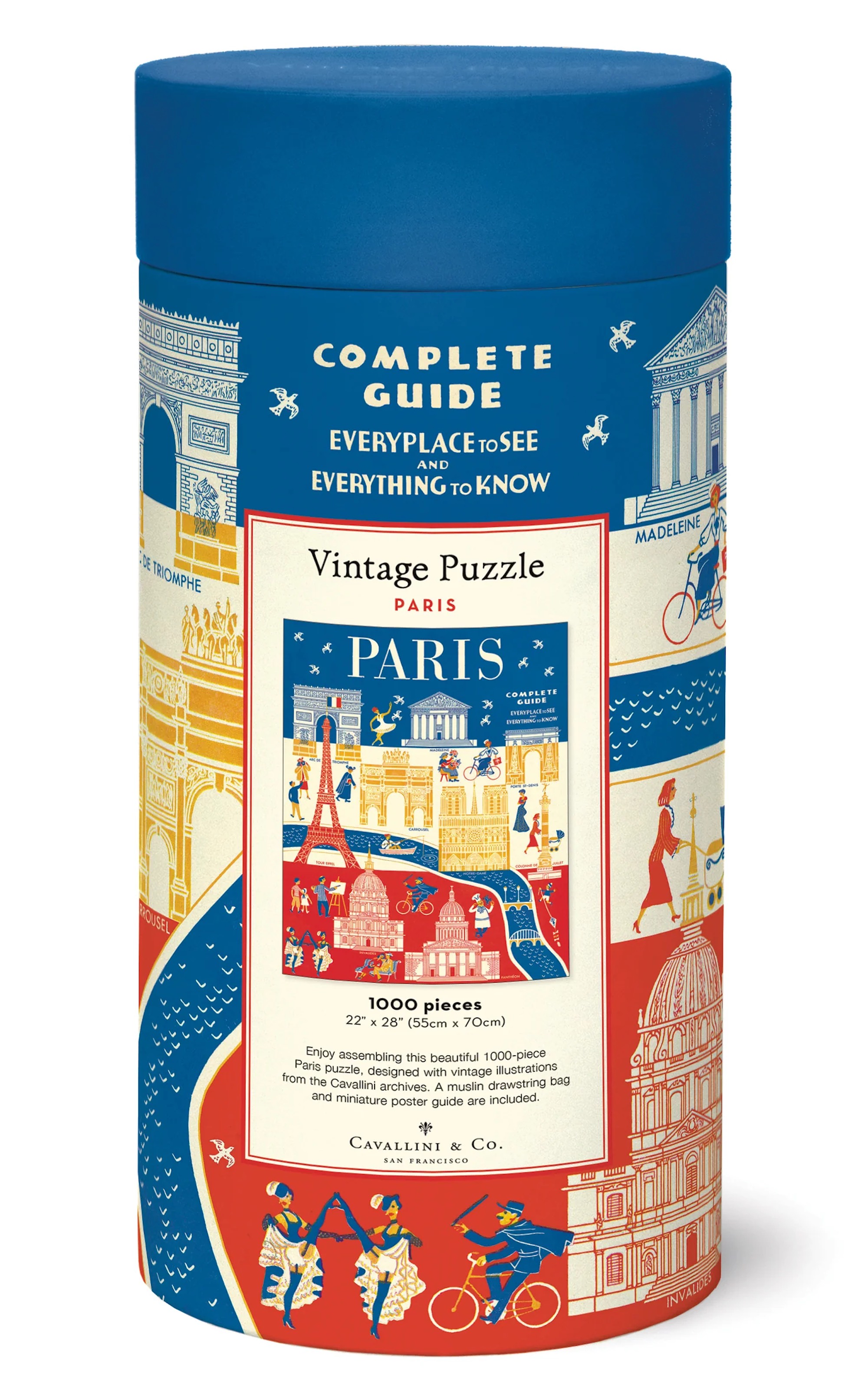 Paris - Vintage Puzzle von Cavallini - 1.000 Teile