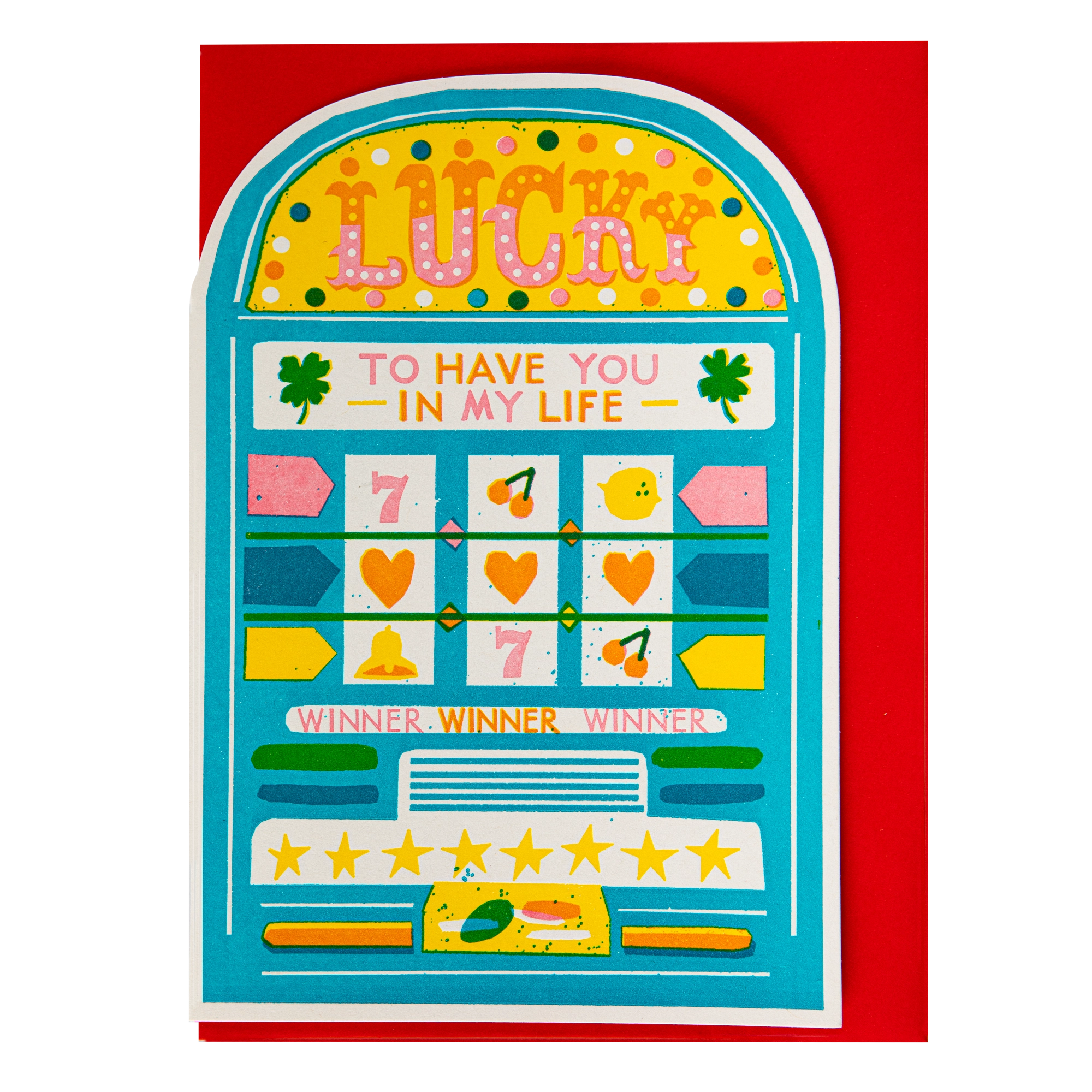 "Lucky Slot Machine" - 3D Klappkarte - Cut-Out Card von Archivist