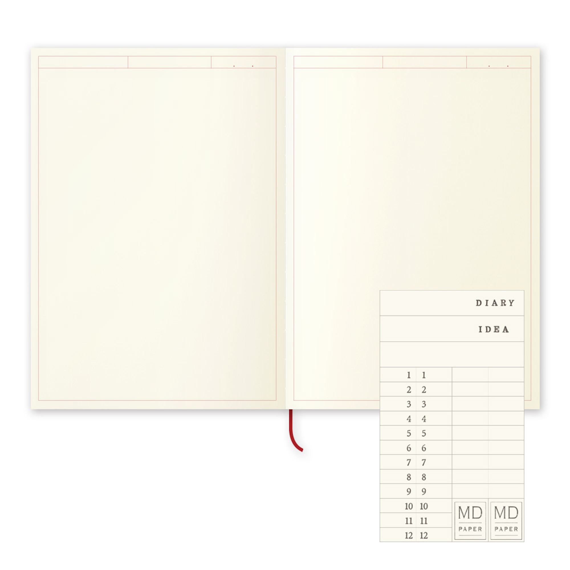 MD Notebook Journal - A5 - Frame - Midori Notizbuch von Midori Japan aus der Kategorie MD Journal mit der Artikelnummer 15309006