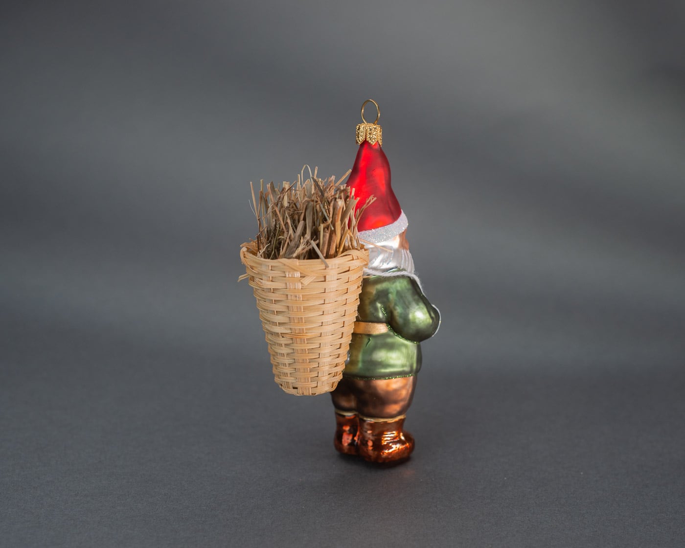 Gartenzwerg mit Korb - Christbaumschmuck aus Glas-1700.01-Hanco-aus dem Garten Gartenzwerg mit Korb - Christbaumschmuck aus Glas von Hanco aus der Kategorie aus dem Garten mit der Artikelnummer 1700.01