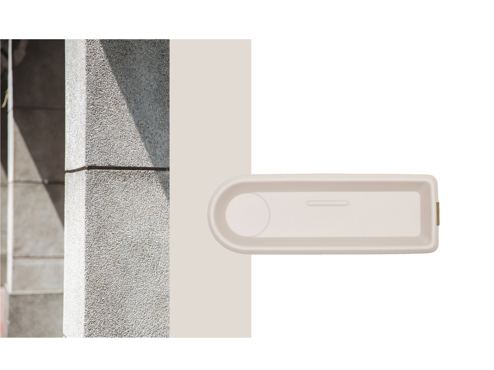 Classic Reflect - Eco Leather Tray - Colonnade Gray - S - YSTUDIO