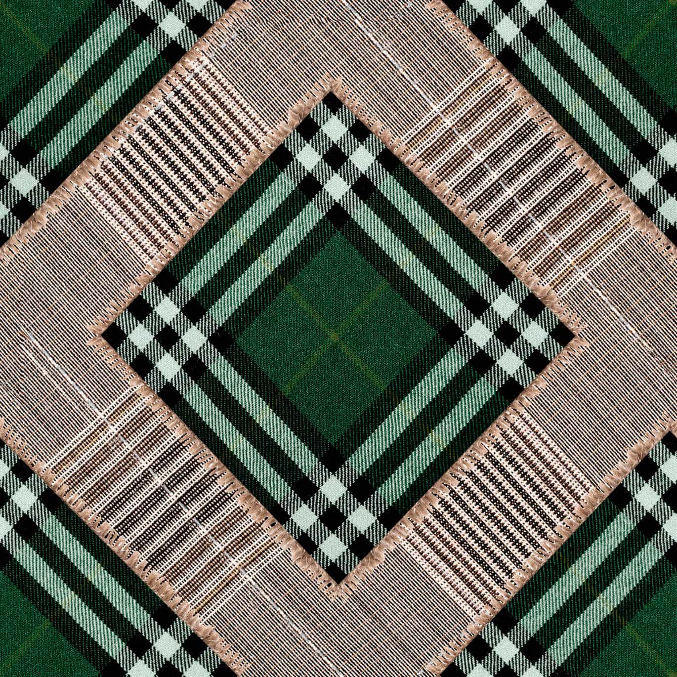 Tapete CHECKERED PATCHWORK British Green von MINDTHEGAP aus der Kategorie MIND THE GAP mit der Artikelnummer WP20389