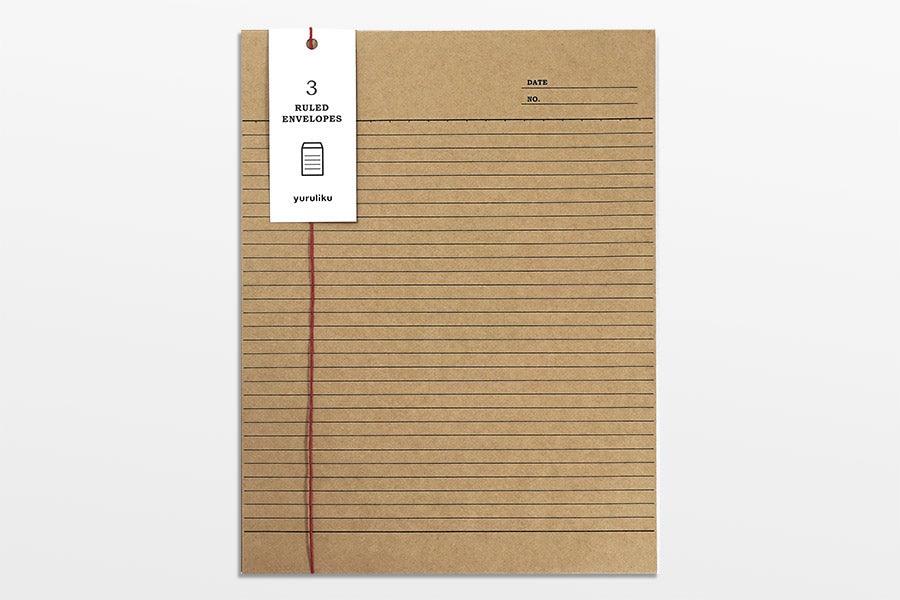 Ruled Envelope - Medium - Kraftpapier Umschläge von Yuruliku