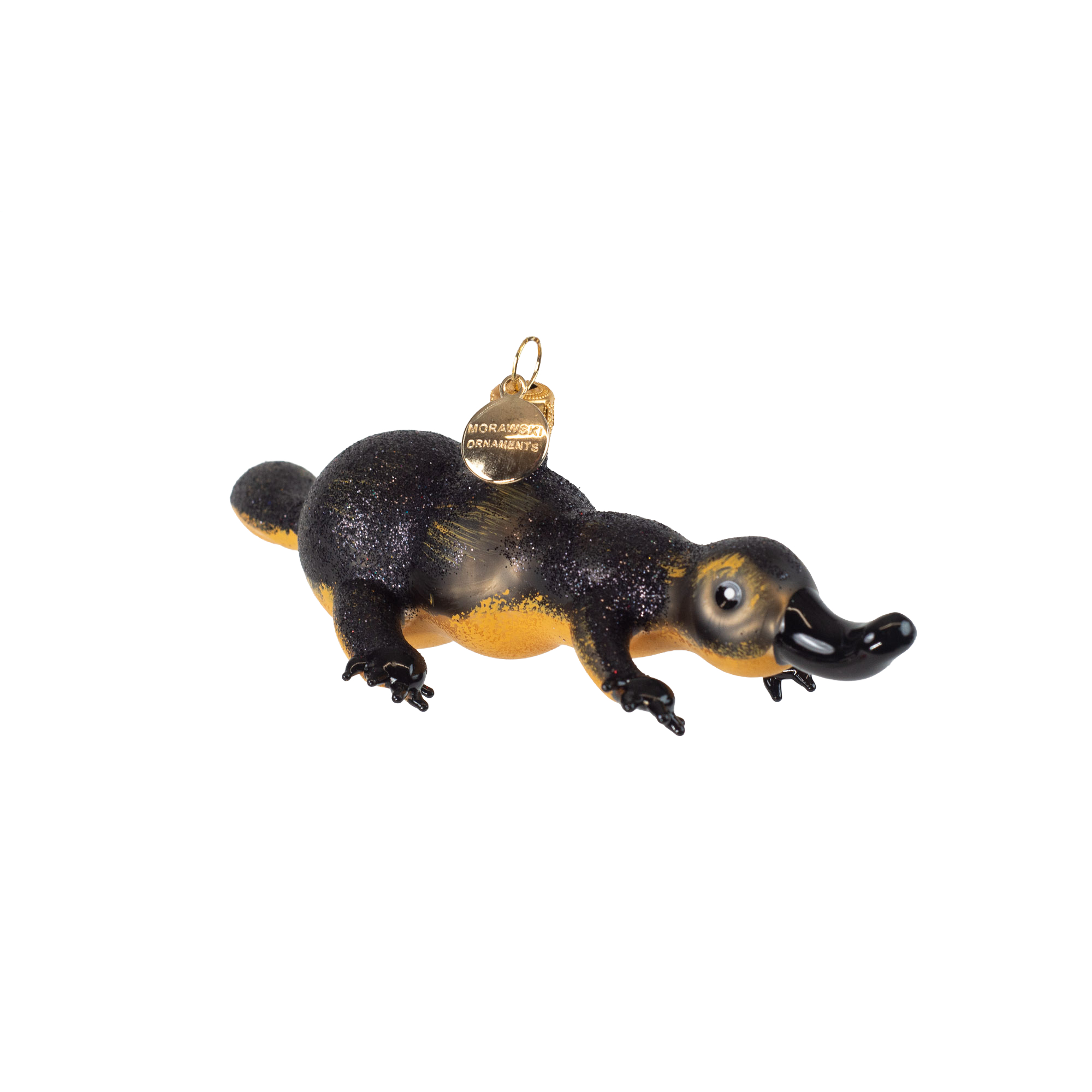 Schnabeltier (Platypus) - Christbaumschmuck - Freigeformte Glaskunst aus Polen