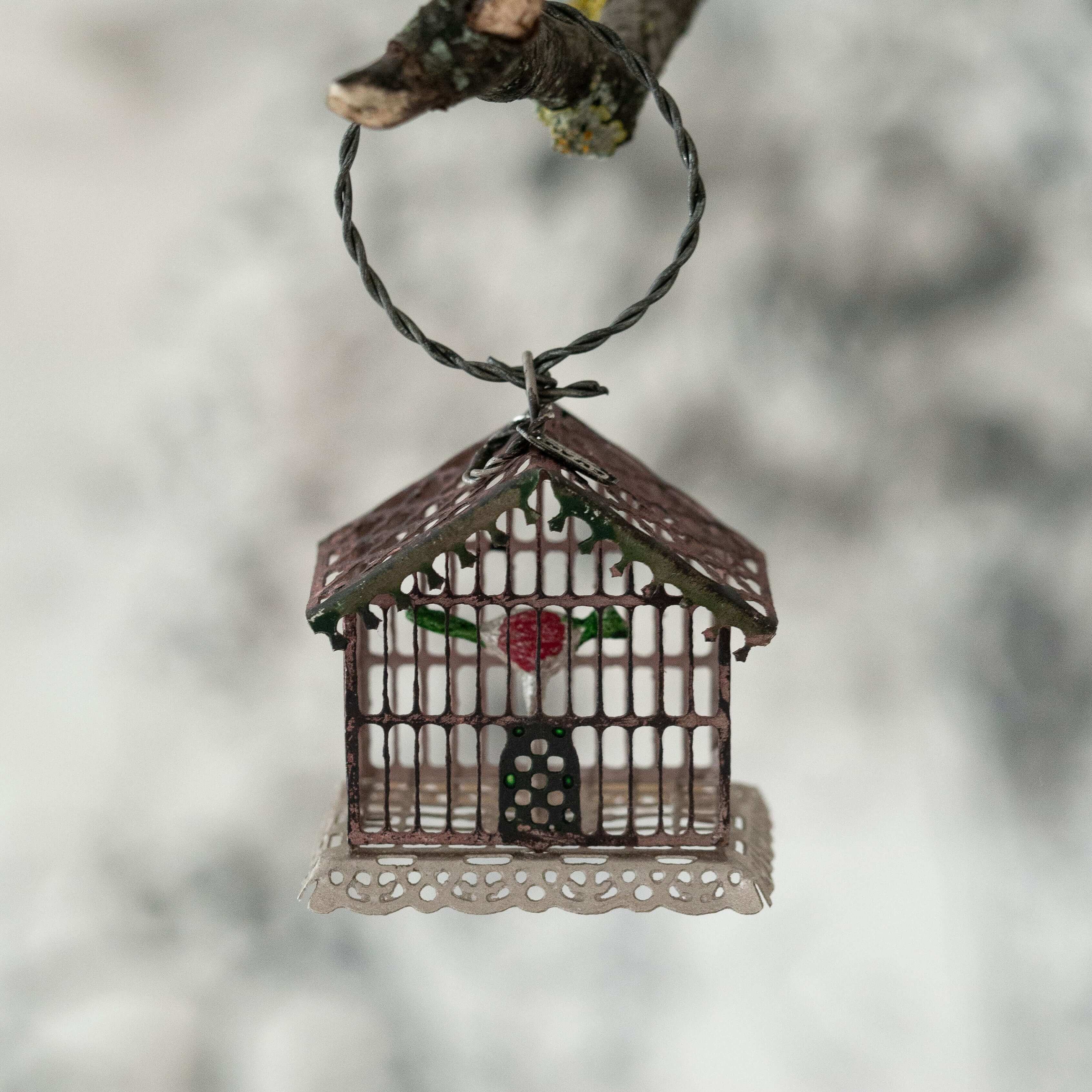 Vogelkäfig-Ornament aus Metall - Deus Living Copenhagen
