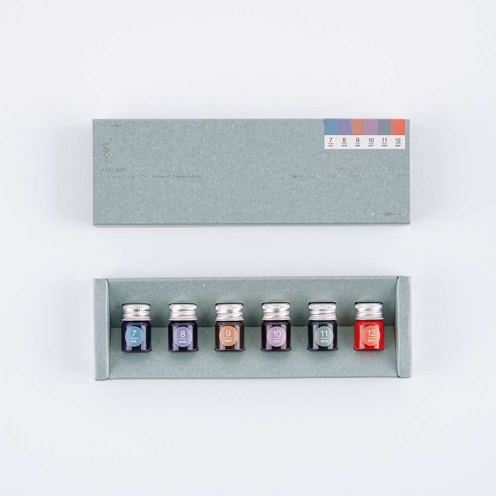 Mini-Tintenset – Kakimori x TSUKI no IRO: Jul–Dez | Hobonichi