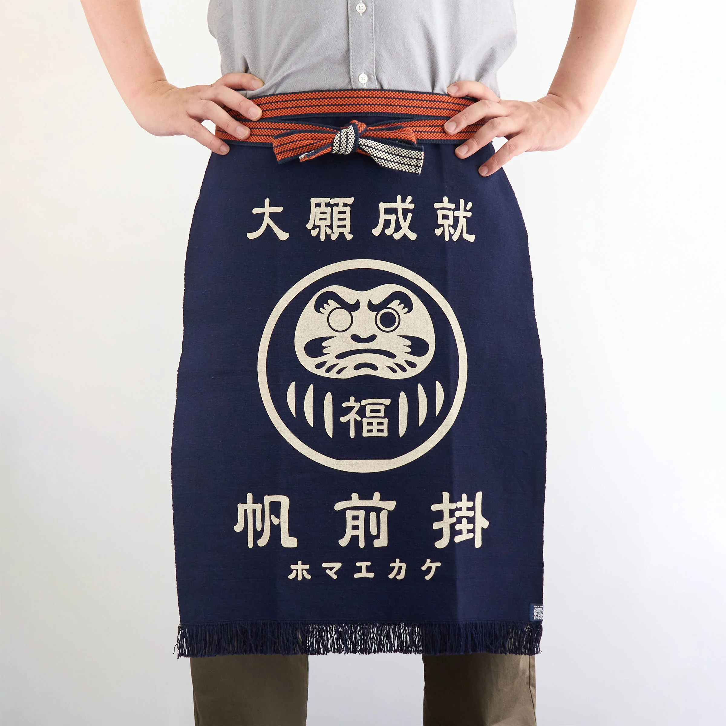 "Daruma" - ICON Serie - Traditionell japanische MAEKAKE Schürze - by Anything Co.