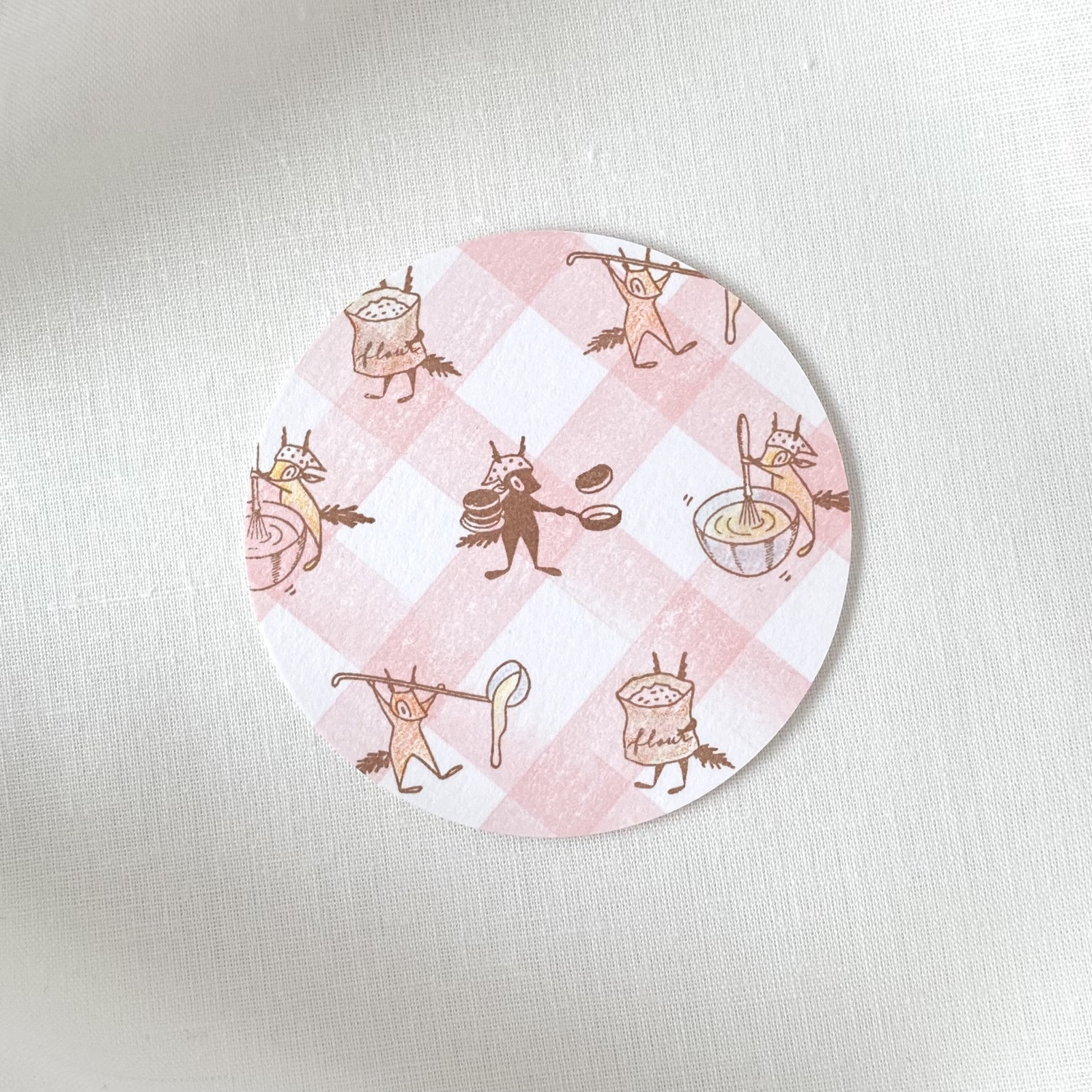 Eichhörnchen mit Rührschüssel - Japanischer Stempel