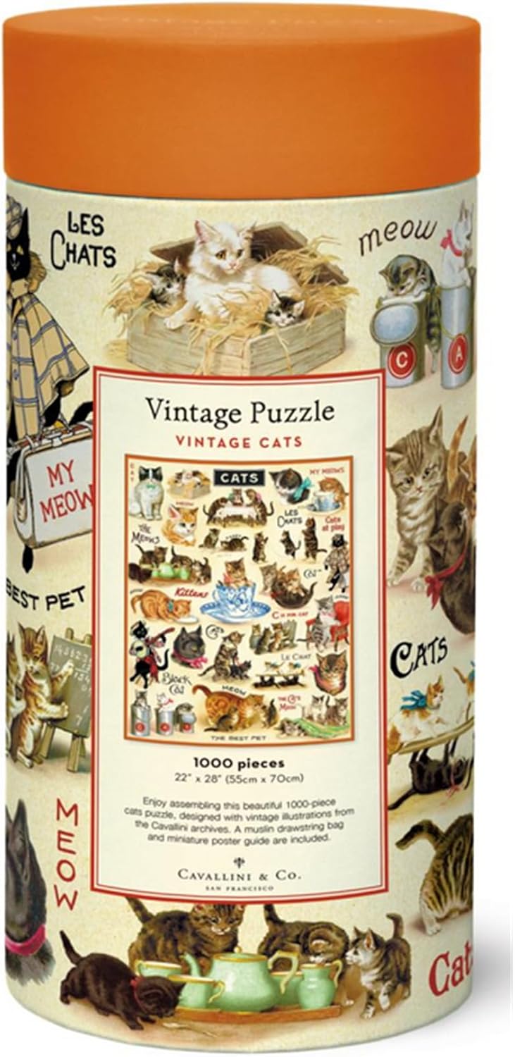 Vintage Cats - Vintage Puzzle von Cavallini - 1.000 Teile