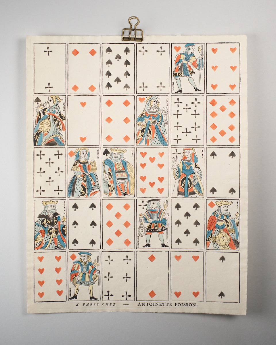 Domino Wandbild CARTES À JOUER / Kartenspiel
