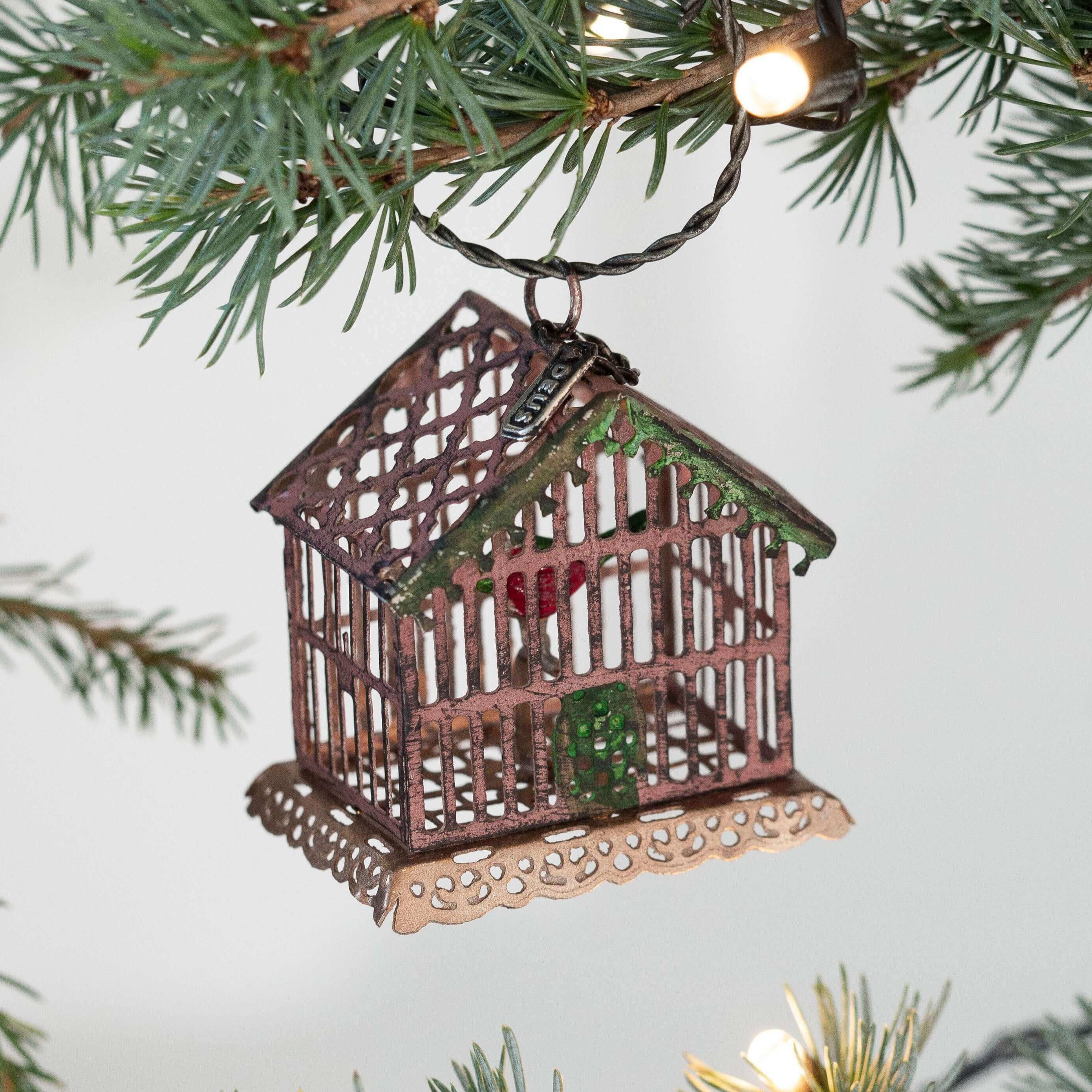 Vogelkäfig-Ornament aus Metall - Deus Living Copenhagen