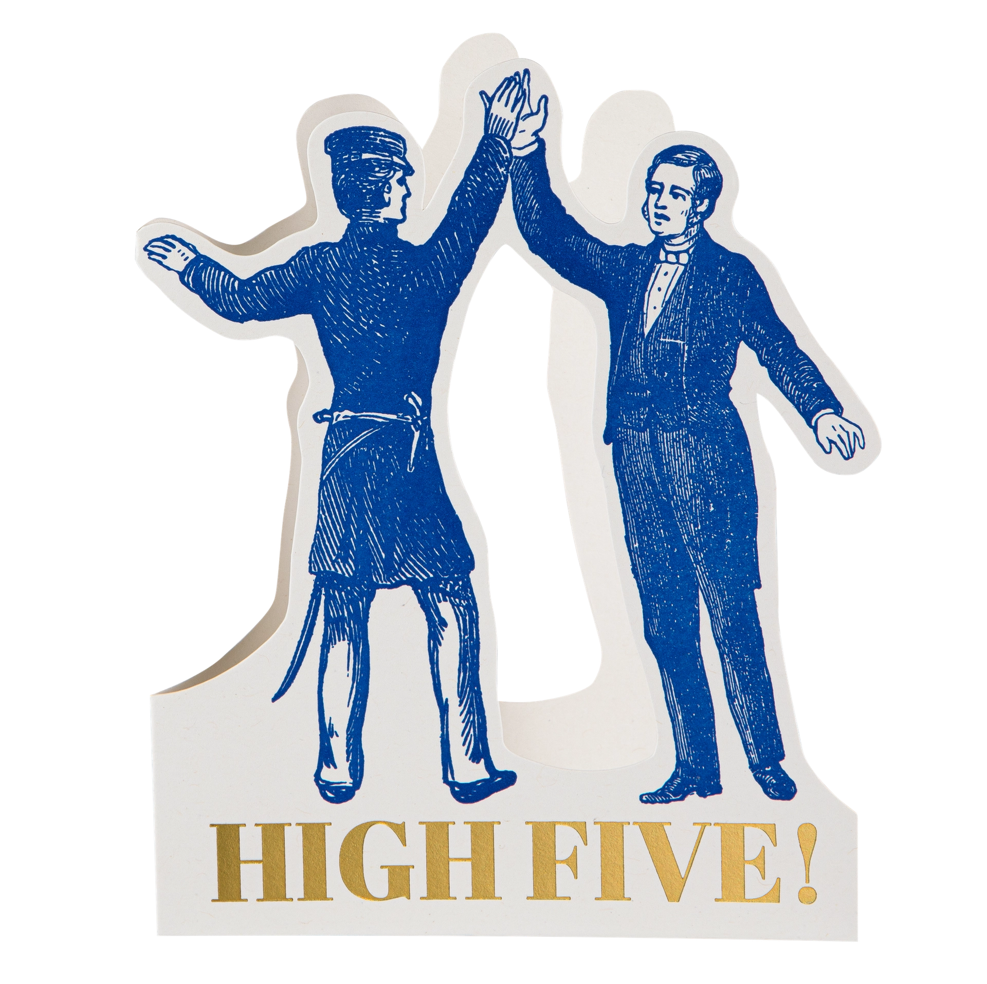 "High Five" - 3D Klappkarte - Cut-Out Card von Archivist