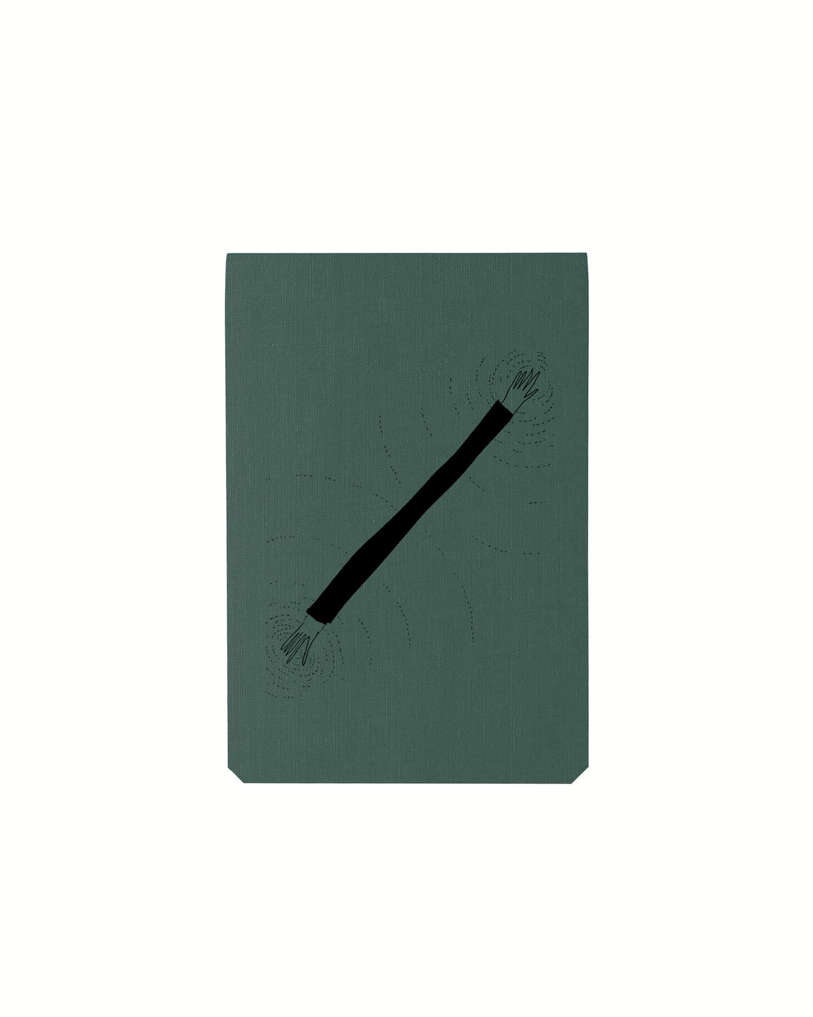 Notebook A6 Double Arm - Dunkelgrün - Spiral Notizbuch von Postalco