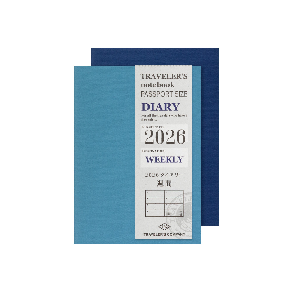 2026 Kalender (Wochenansicht) - The Traveler's Spirit - TRAVELER'S Notebook Refill Passport 2026 Kalender (Wochenansicht) - The Traveler's Spirit - TRAVELER'S Notebook Refill Passport