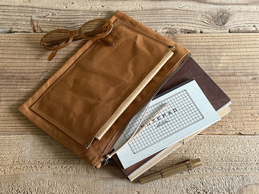 HIRA pouch / Large - Marron - Etui von Yuruliku