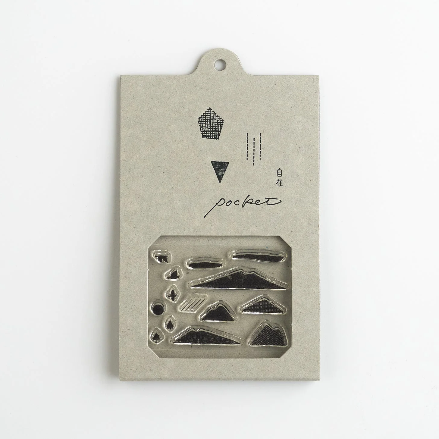 Acrylstempel Set "Mountain and Bird" - Mizushima