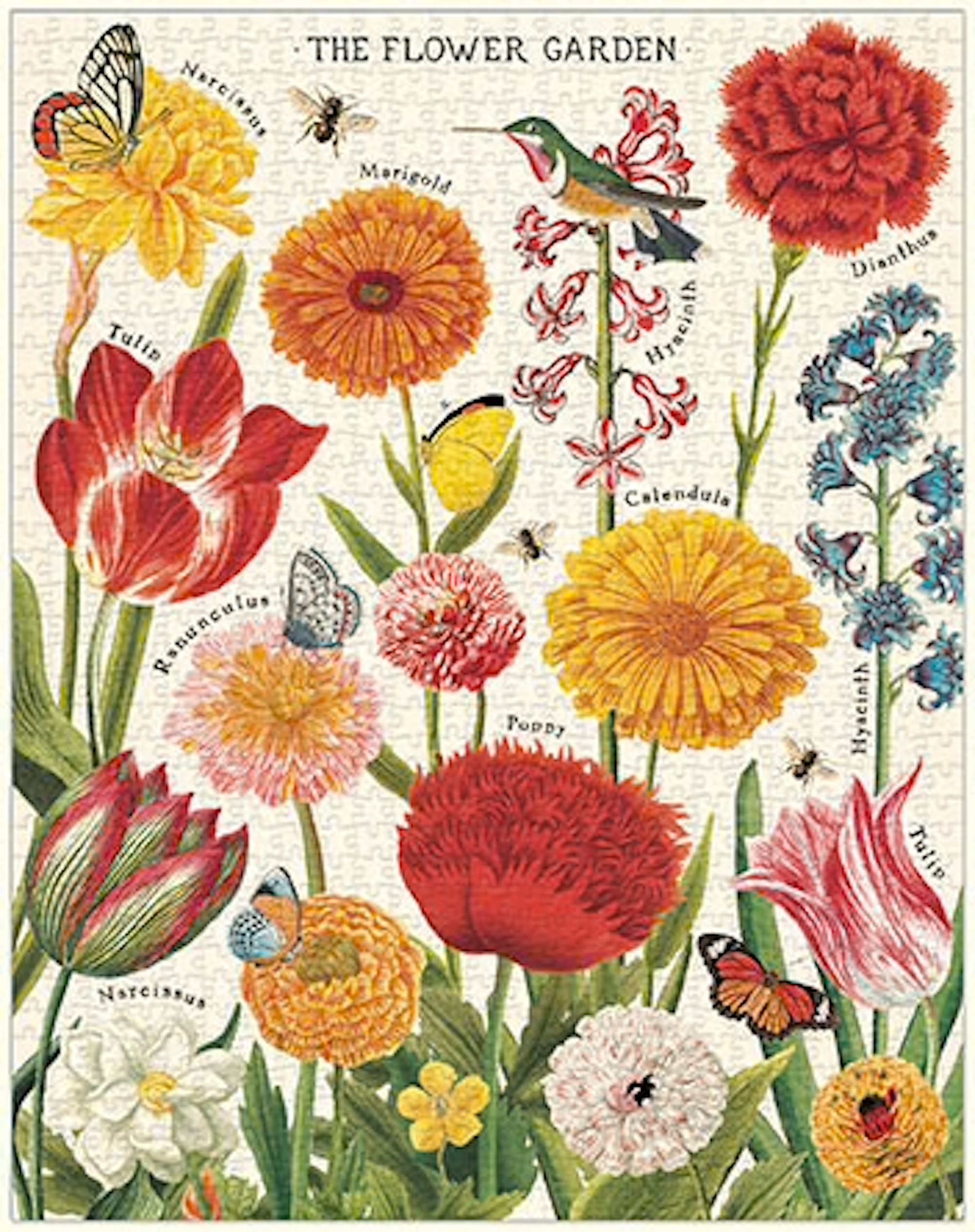 Flower Garden - Vintage Puzzle von Cavallini - 1.000 Teile Flower Garden - Vintage Puzzle von Cavallini - 1.000 Teile