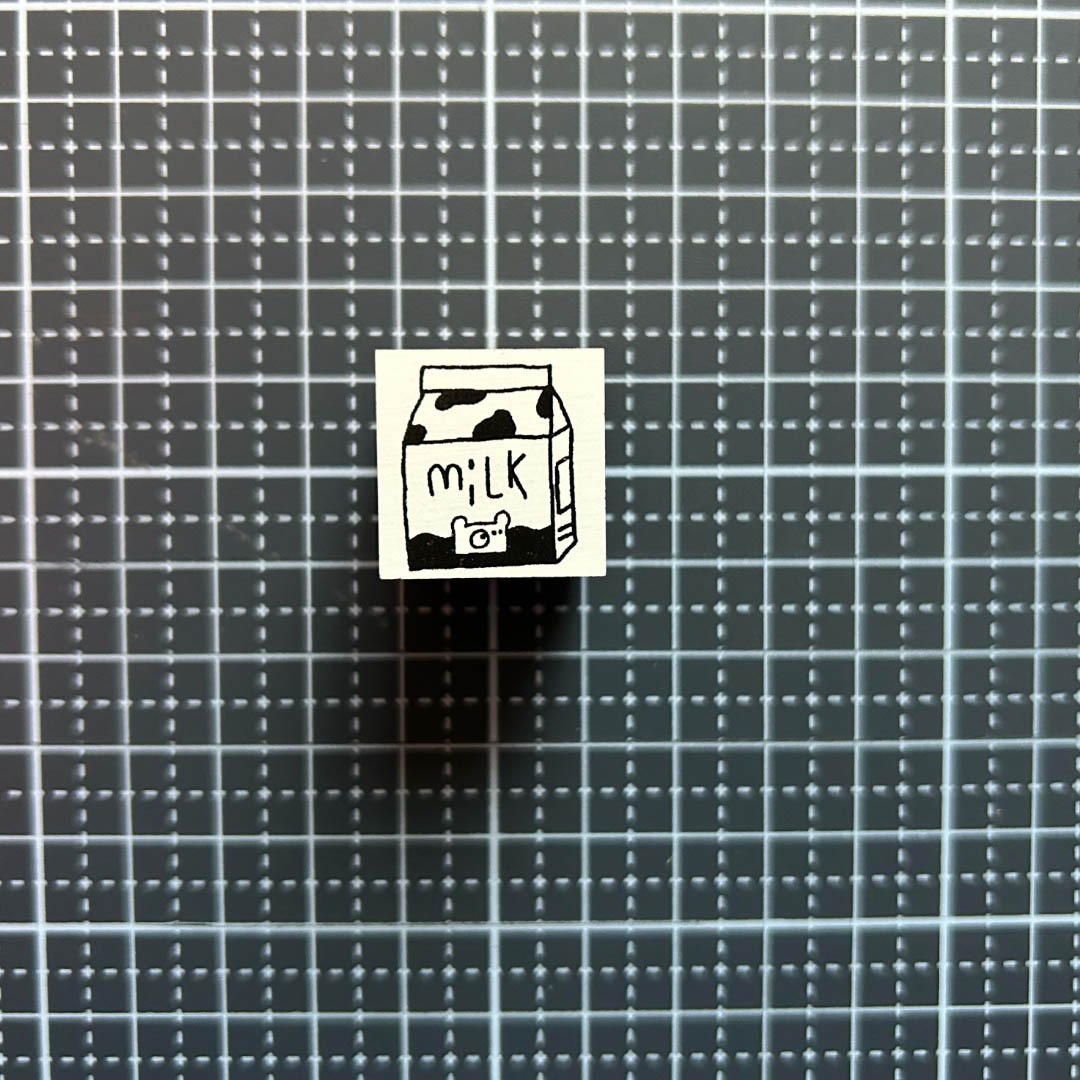 "Milk" - Ai's paper store - Japanischer Stempel