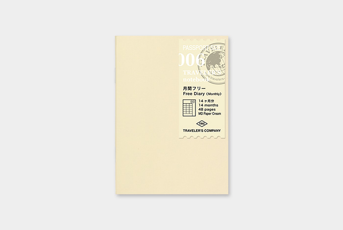 006 - freier Kalender (Monatsansicht) - TRAVELER'S Notebook Refill Passport-14326006-TRAVELER'S COMPANY JAPAN-Einlagen und Zubehör für Größe "Passport" 006 - freier Kalender (Monatsansicht) - TRAVELER'S Notebook Refill Passport von TRAVELER'S COMPANY JAPAN aus der Kategorie Einlagen und Zubehör für Größe "Passport" mit der Artikelnummer 14326006