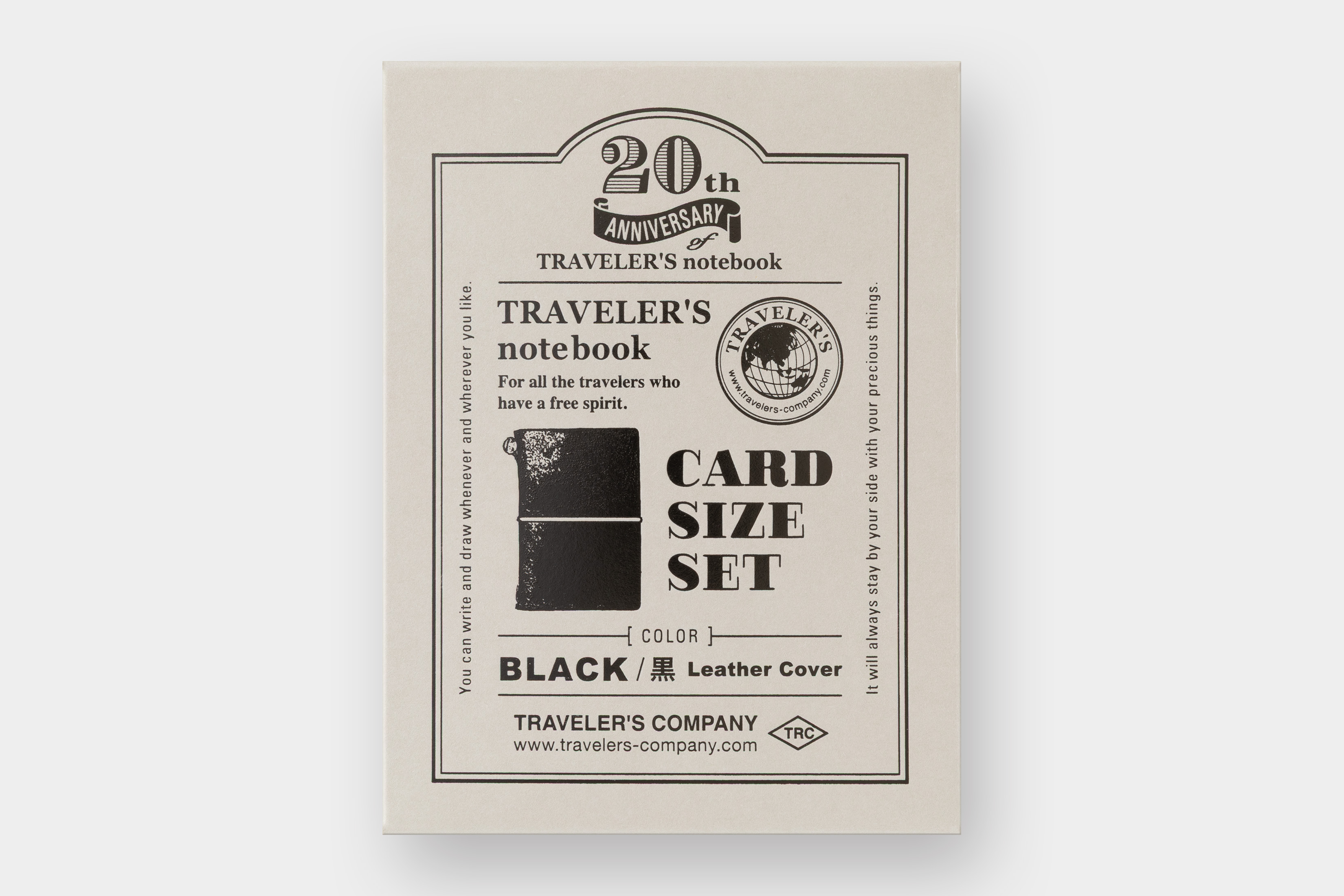 TRAVELER’S notebook Card Size – 20th Anniversary Set - Schwarz / Black