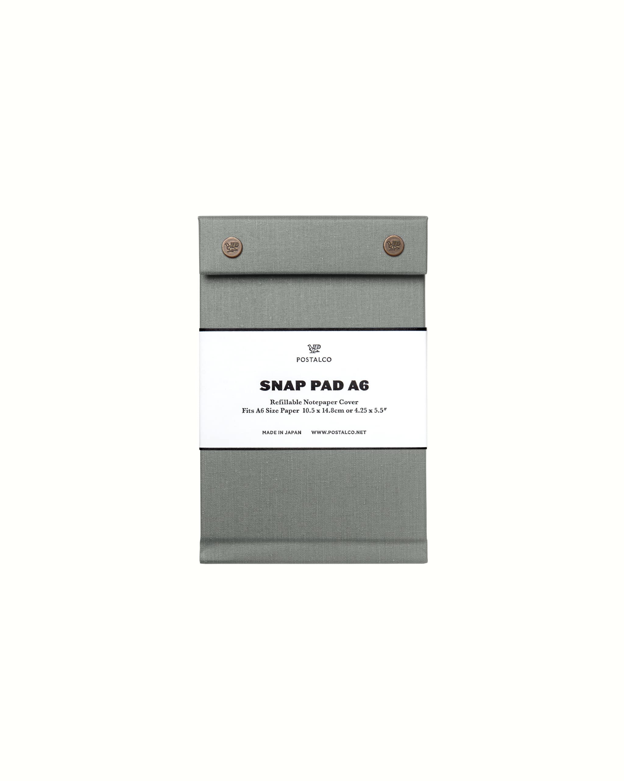 Snap Pad in A6 - Aschgrau - Klemmbrett von Postalco