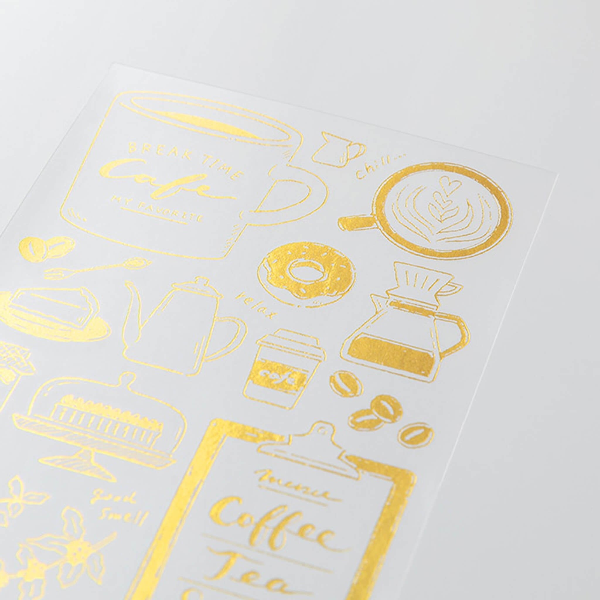 Midori Transfer Sticker Gold - Coffee Midori Transfer Sticker Gold - Coffee