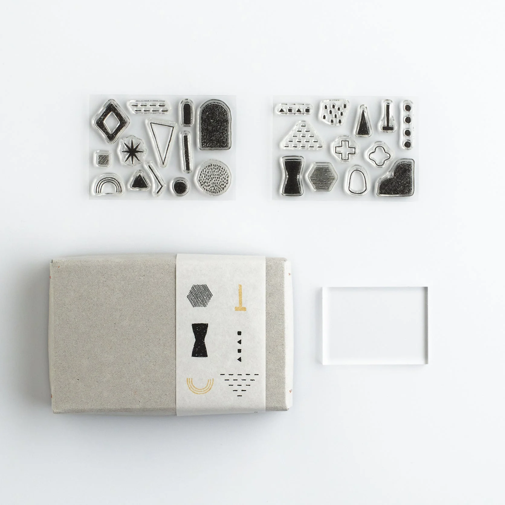 Acrylstempel Box "Shapes 03" - Jizai x Mizushima
