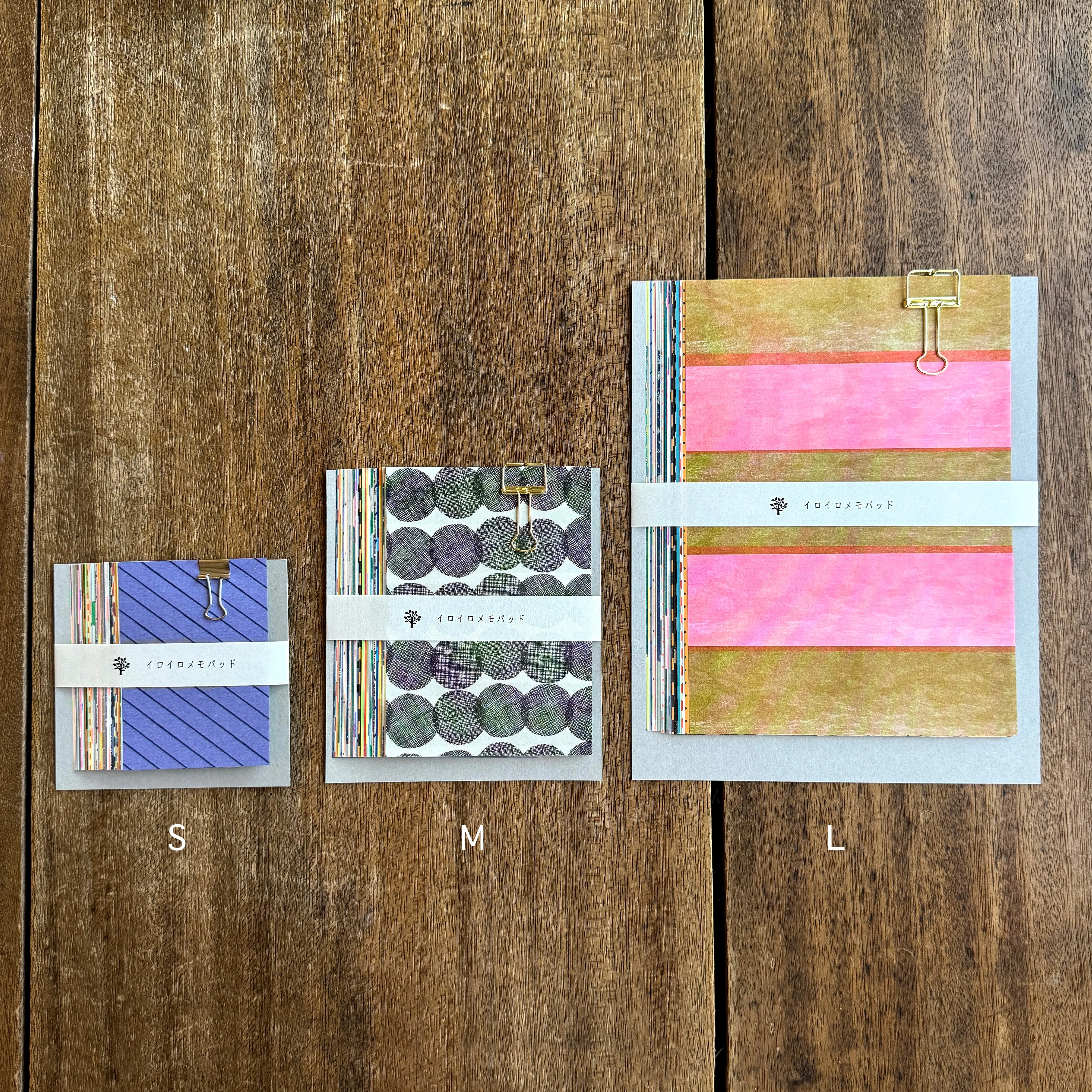 Iroiro Memo Pad Polka Dot Stripes - S - Mizushima