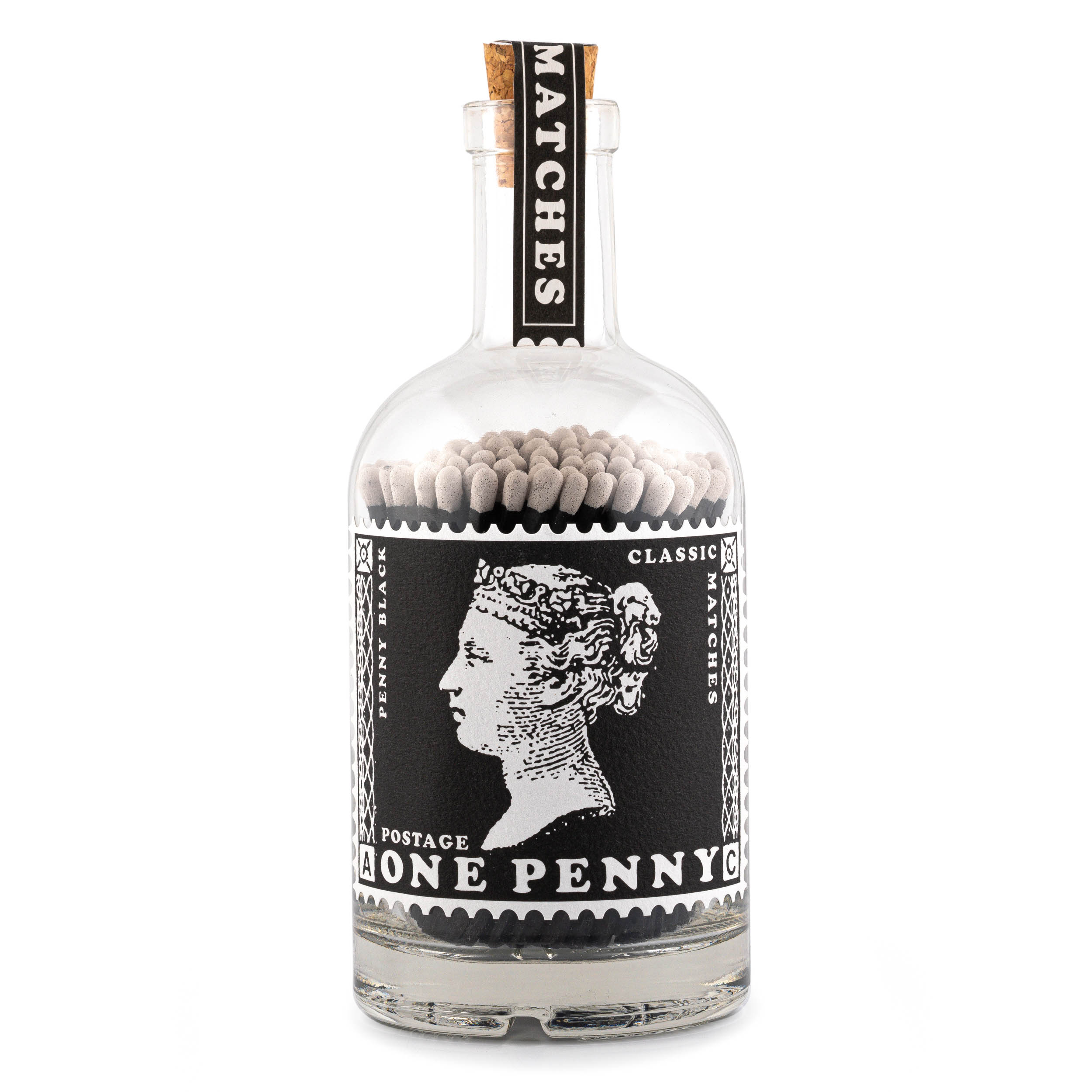 Streichhölzer "Penny Black" im Glas - Streichholzflasche von Archivist Streichhölzer "Penny Black" im Glas - Streichholzflasche von Archivist