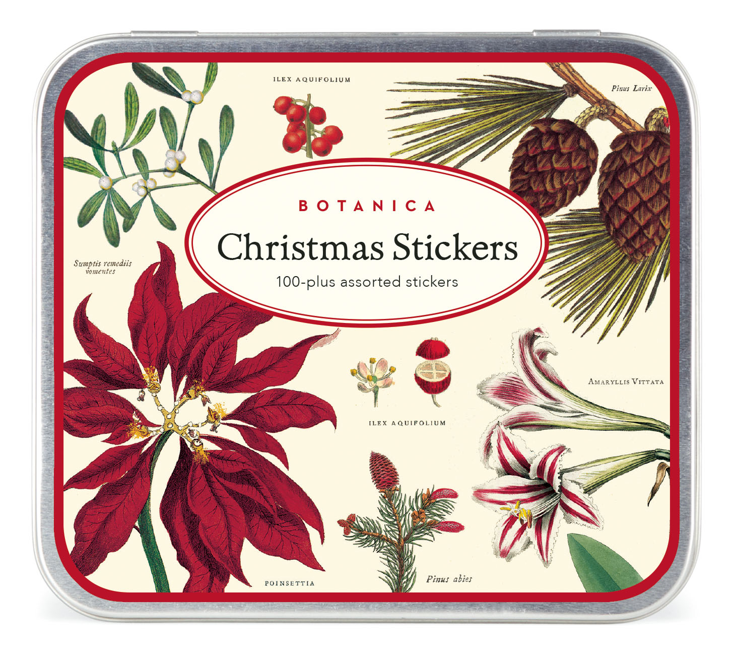 Christmas Botanical Stickers - Cavallini Christmas Botanical Stickers - Cavallini