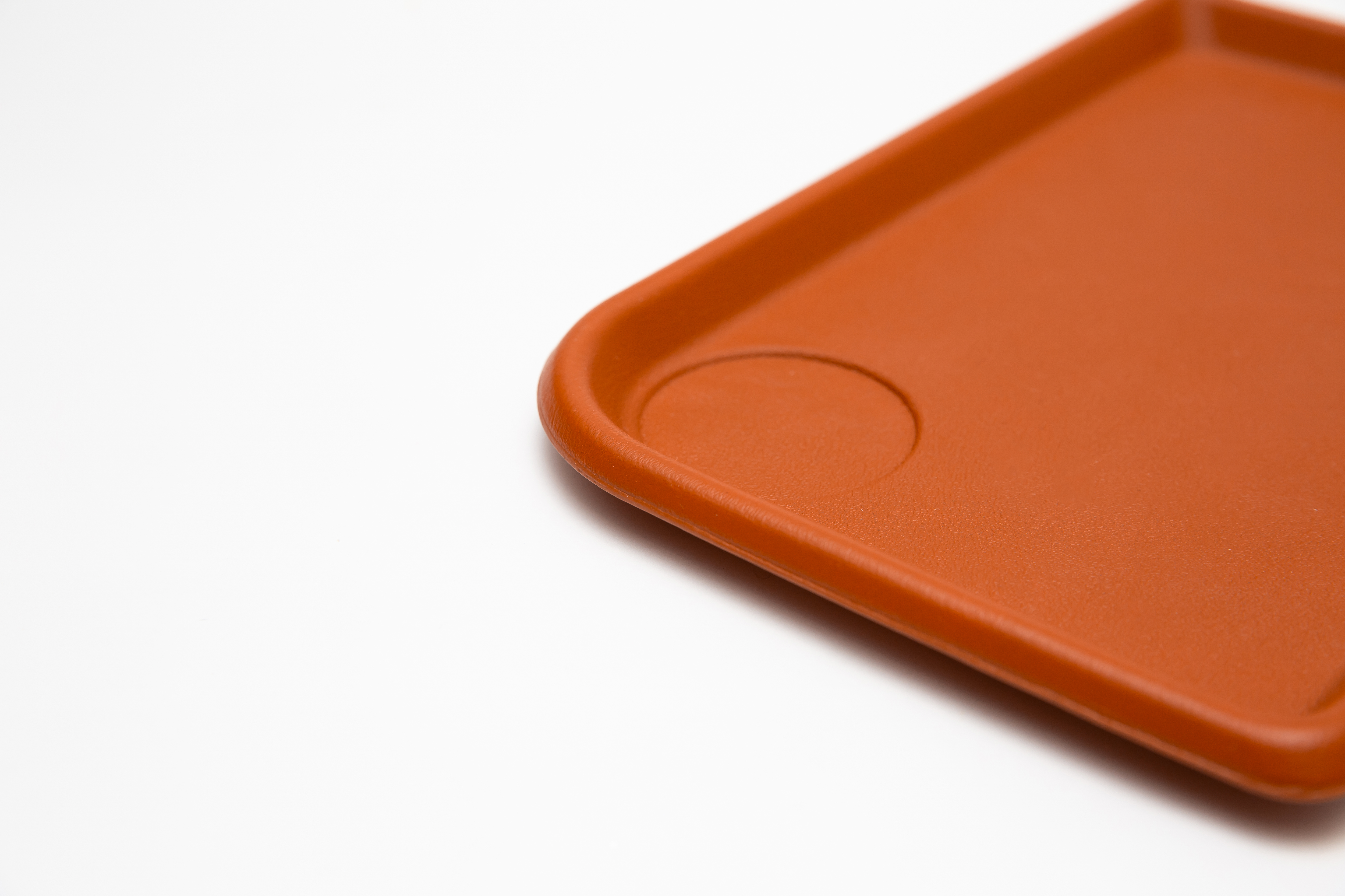 Classic Reflect - Eco Leather Tray - Brick Red - L - YSTUDIO