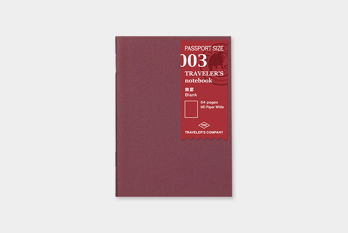 003 - blanko Notizbuch - TRAVELER'S Notebook Refill Passport-14370006-TRAVELER'S COMPANY JAPAN-Einlagen und Zubehör für Größe "Passport" 003 - blanko Notizbuch - TRAVELER'S Notebook Refill Passport von TRAVELER'S COMPANY JAPAN aus der Kategorie Einlagen und Zubehör für Größe "Passport" mit der Artikelnummer 14370006