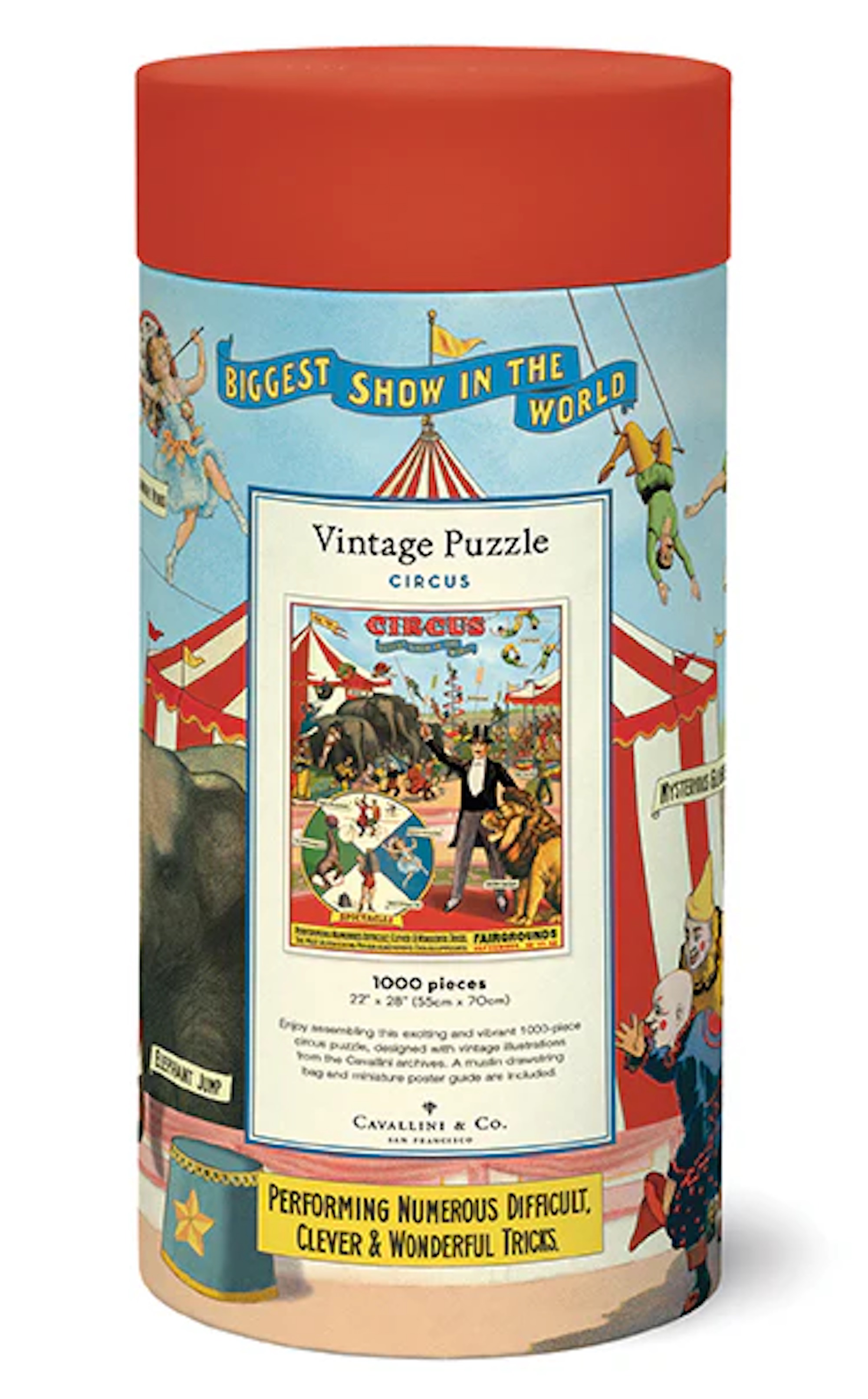 Circus - Vintage Puzzle von Cavallini - 1.000 Teile