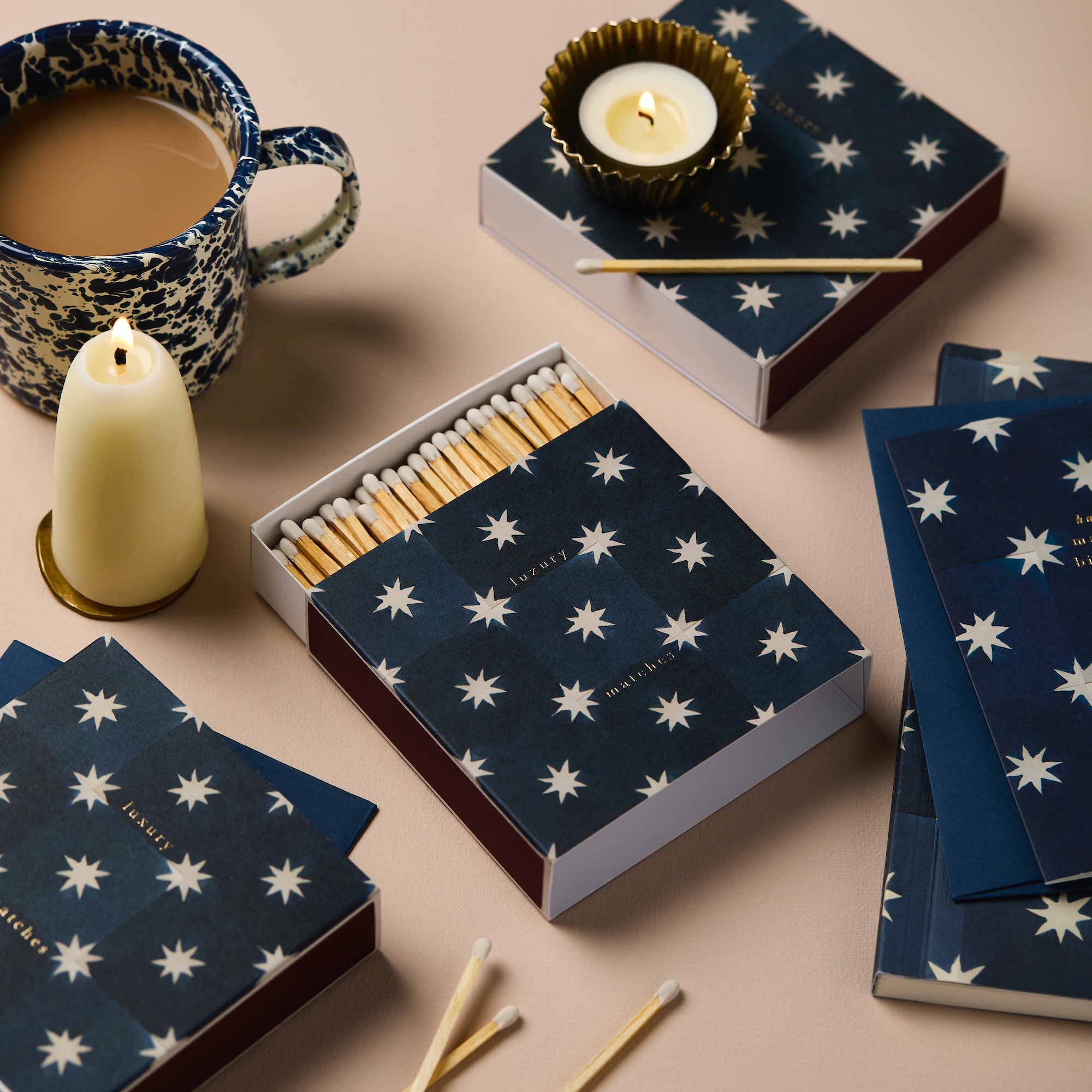 Streichhölzer "Navy Star Tile"
