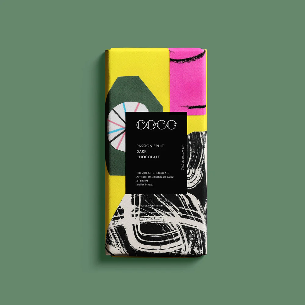 Tafel Schokolade - Passionsfrucht 61% von Coco Chocolatier aus der Kategorie Coco Chocolatier mit der Artikelnummer 468340