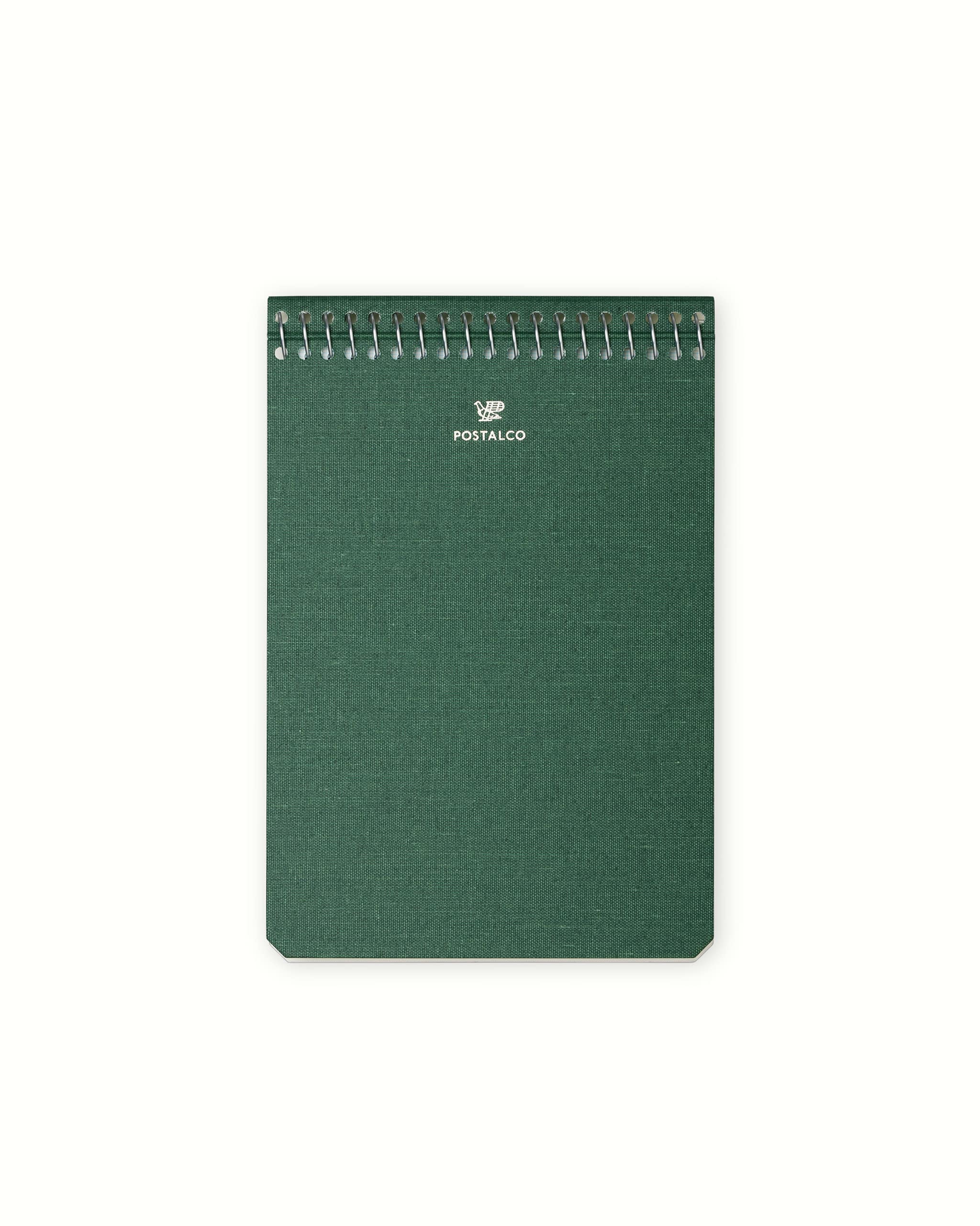 Notebook A6 Double Arm - Dunkelgrün - Spiral Notizbuch von Postalco