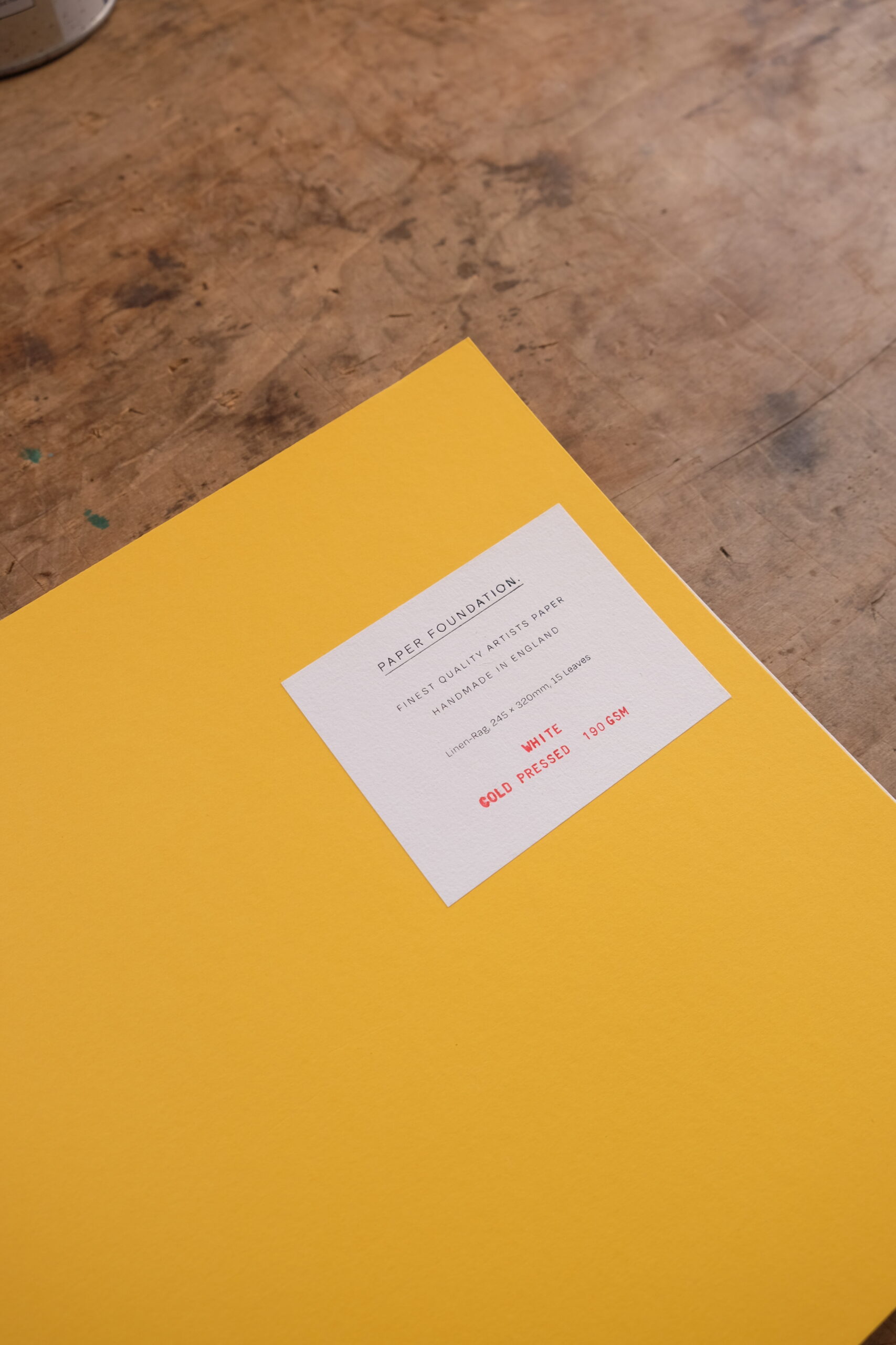 Art Pad L - Zeichenblock - THERMOS YELLOW X WHITE - Paper Foundation