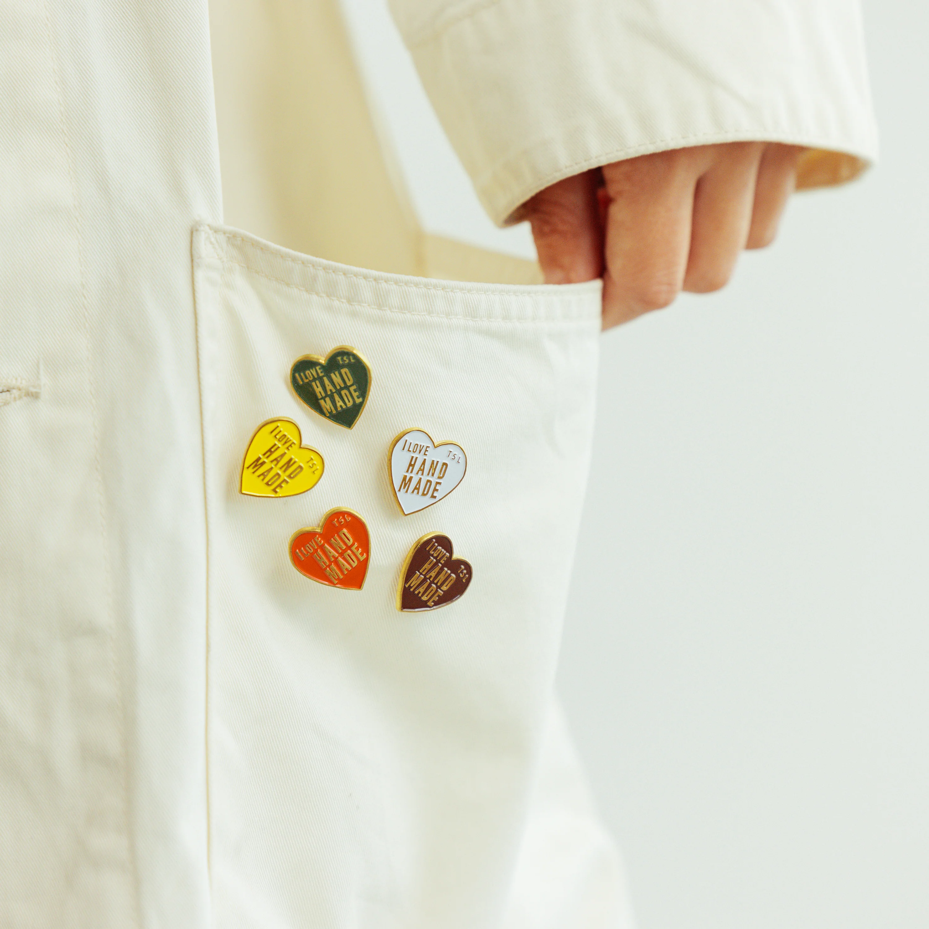 Heart Logo Pin - Messing - The Superior Labor Heart Logo Pin - Messing - The Superior Labor