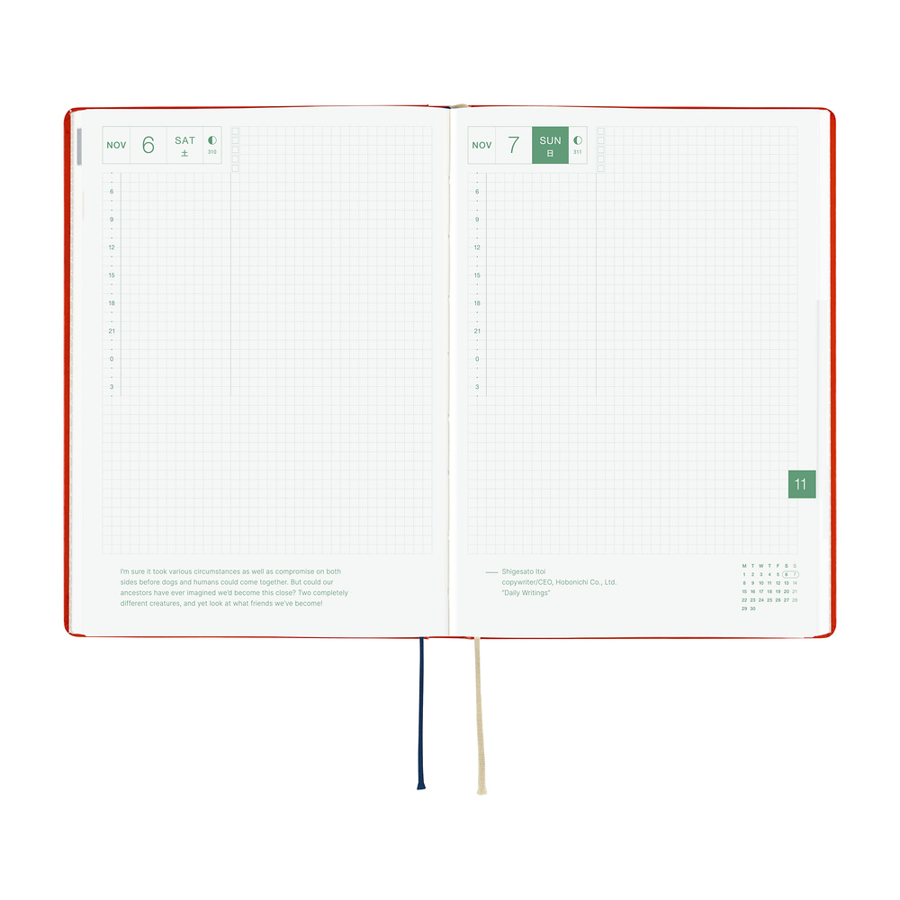 HON A5 2027 englisch – Yumi Kitagishi: White Cat and Rabbit’s Tea Room | Hobonichi