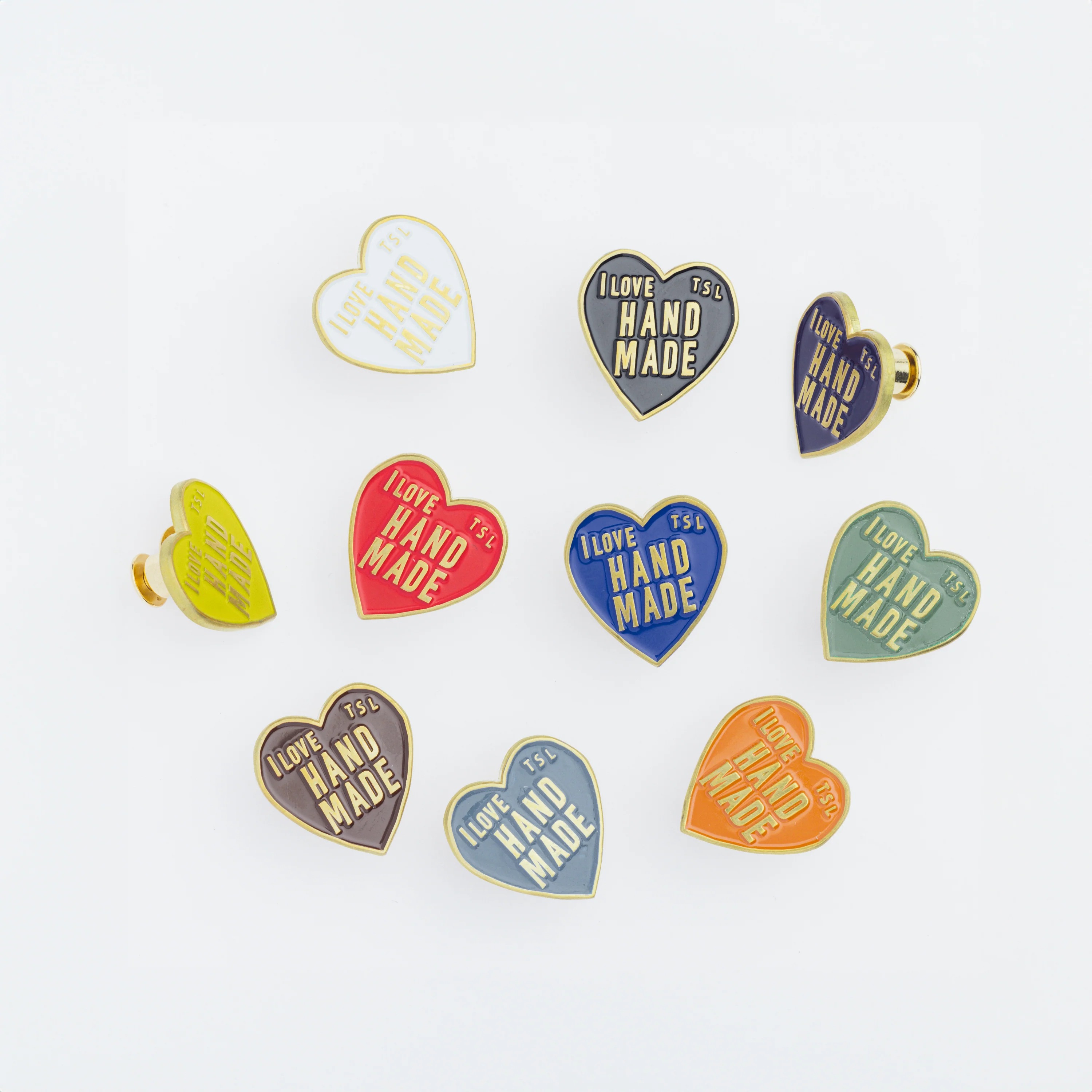 Heart Logo Pin - Messing - The Superior Labor - *Pre-order/Vorbestellung*