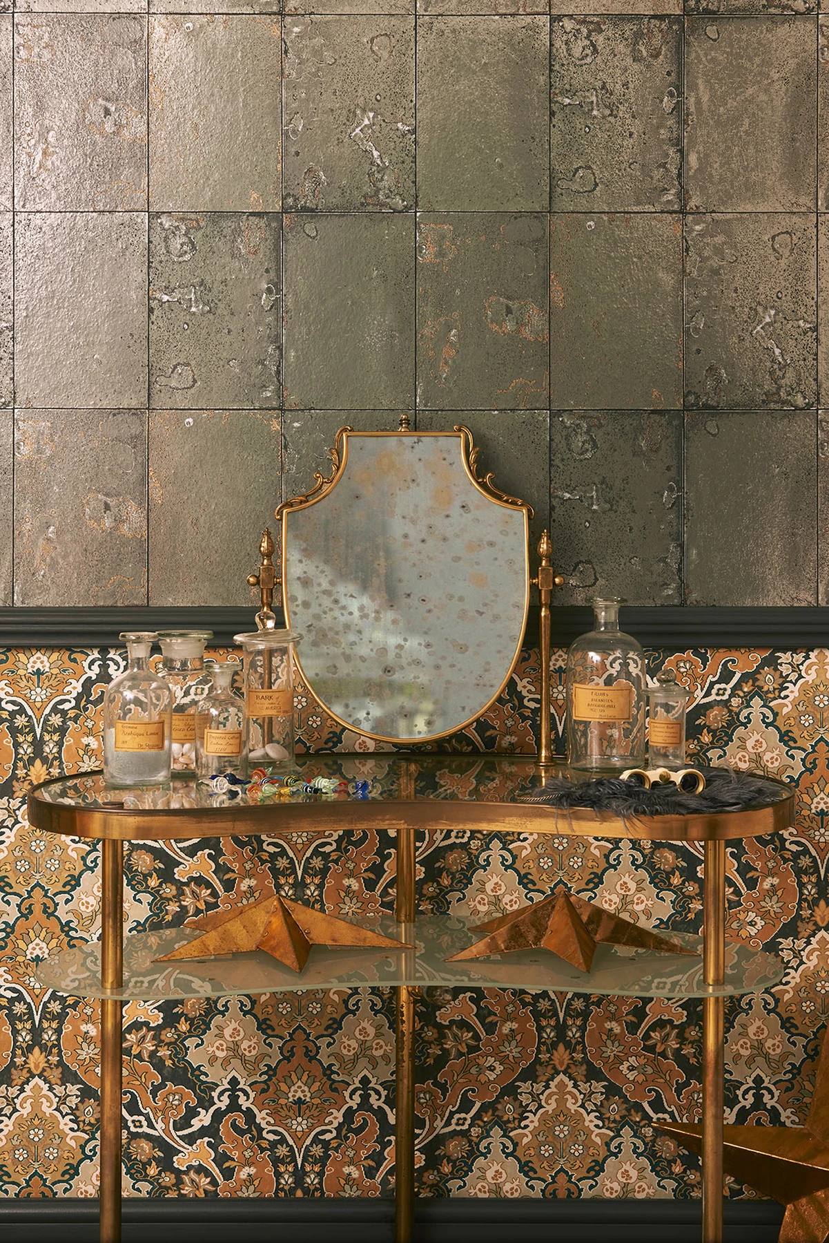 Antique Mirror Tapete - 92/2009 - Cole&Son - Mariinsky Damask-92-2009-Cole&Son-Mariinsky Damask Antique Mirror Tapete - 92/2009 - Cole&Son - Mariinsky Damask von Cole&Son aus der Kategorie Mariinsky Damask mit der Artikelnummer 92-2009