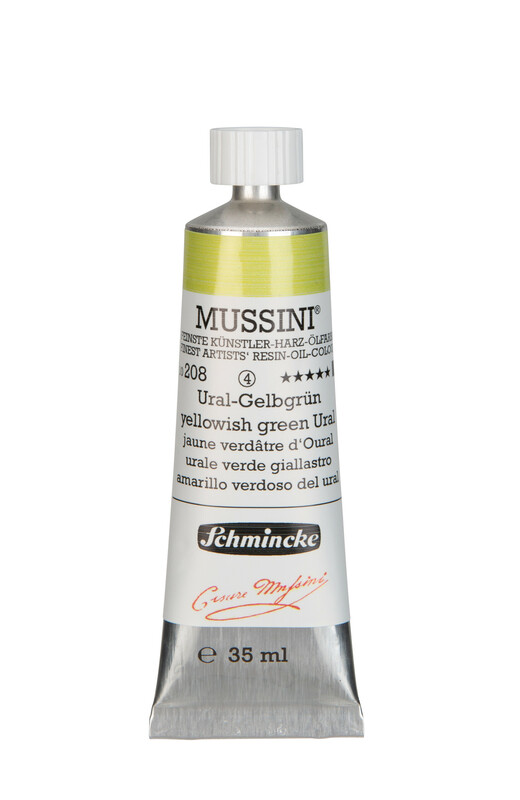 208 - Ural-Gelbgrün - 35ml - Mussini Ölfarbe von Schmincke - PG4
