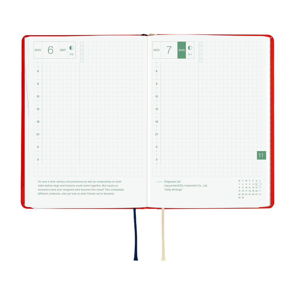 HON A6 2027 englisch – Yumi Kitagishi: White Cat and Rabbit’s Tea Room | Hobonichi