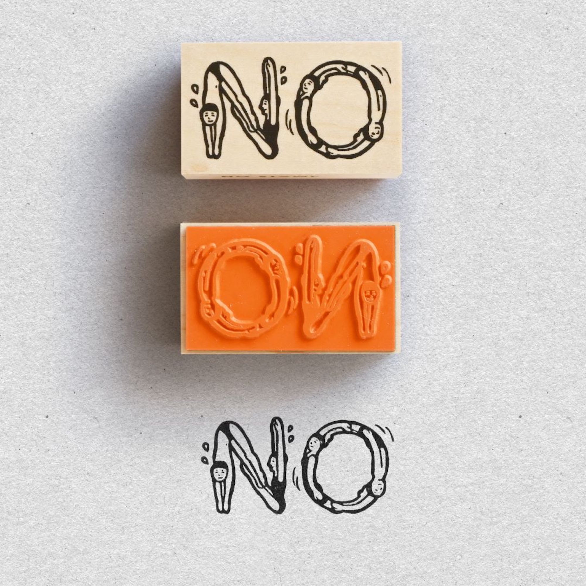 "NO" - Alphabet - Japanischer Stempel