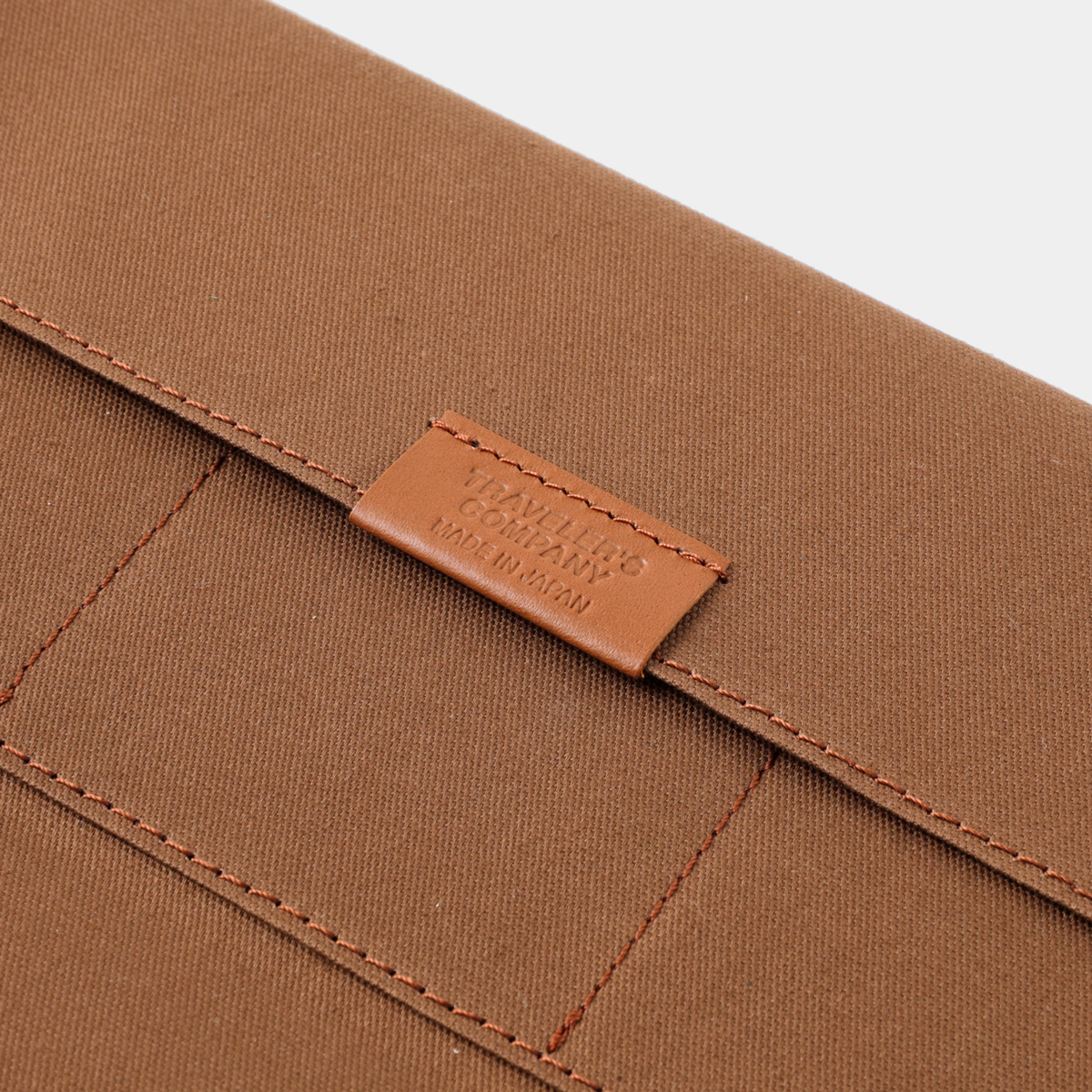 Zipper Case Baumwolle "Coffee" - TRAVELER'S FACTORY Notebook Refill Regular