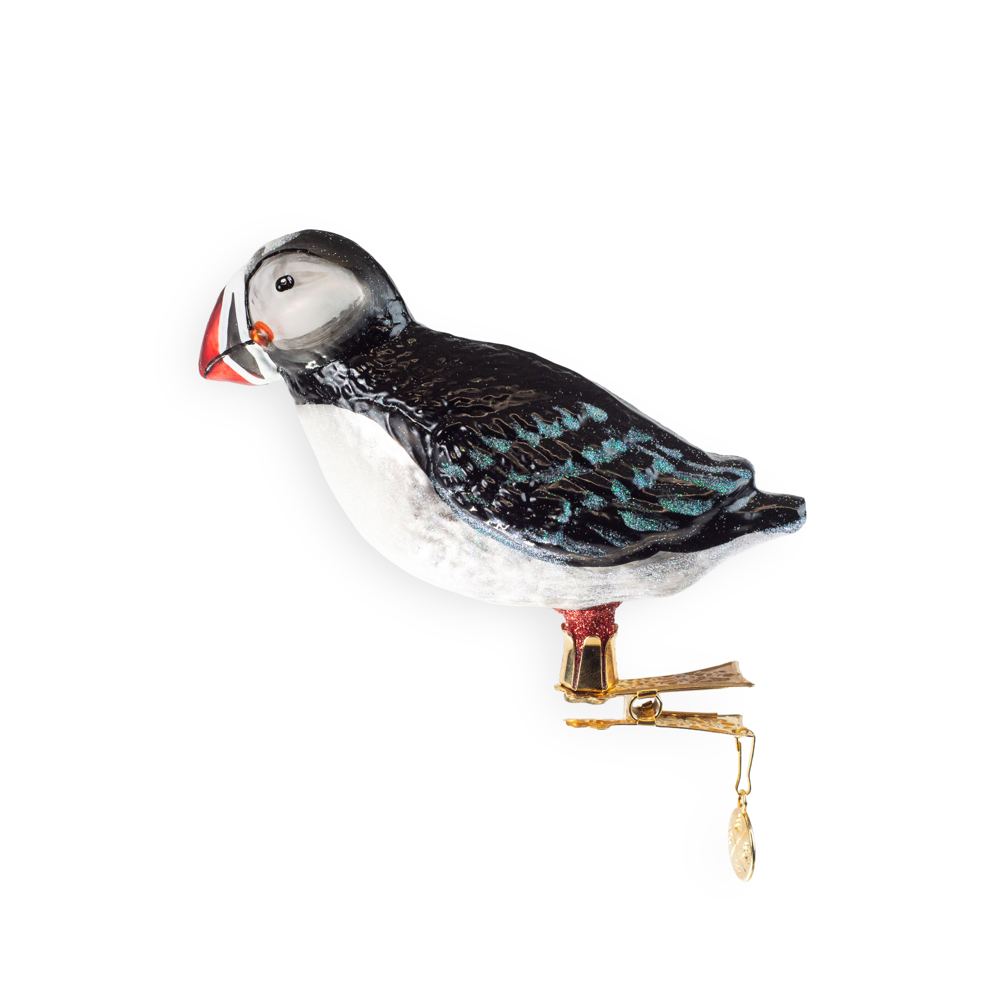 Papageientaucher - Christbaumschmuck - Glaskunst aus Polen